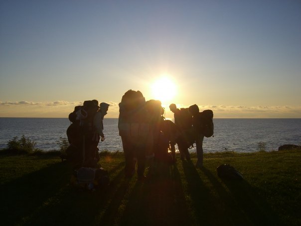 Tyler with his PWild campers on Northwestern's lakefront