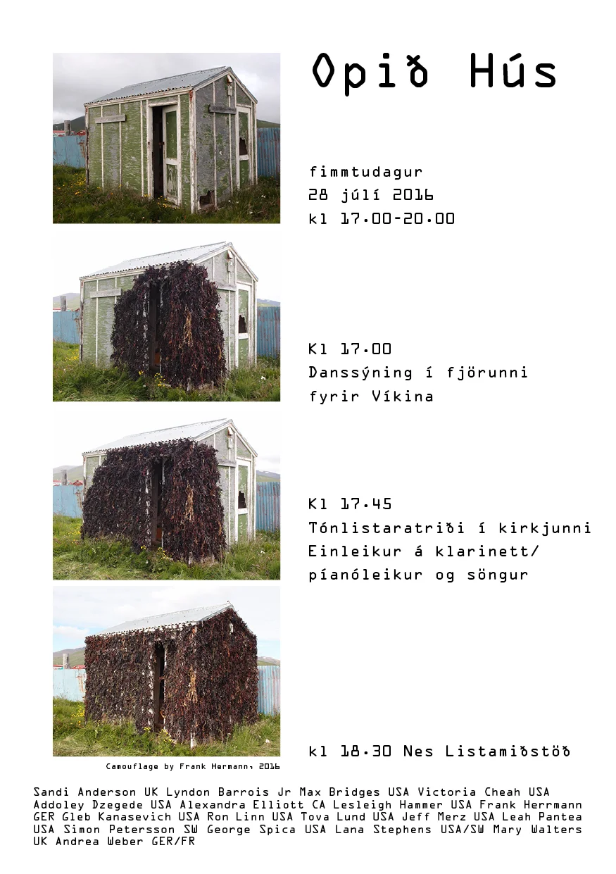 Flier for Open House at NES, July 2016. Artwork by Frank Hermann