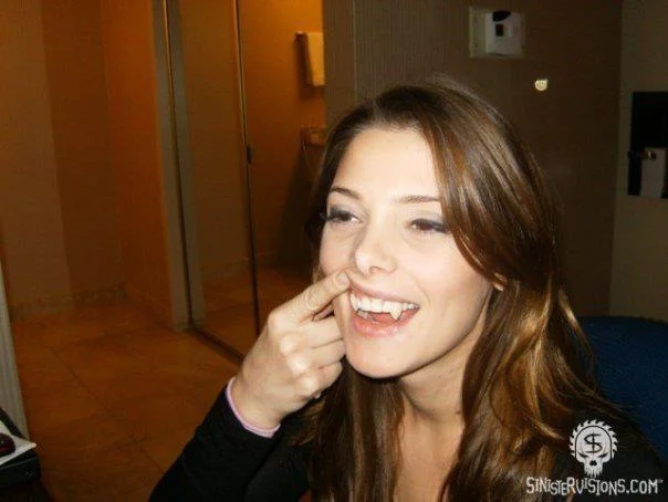 Ashley Greene of Twilight gets her Fangs
