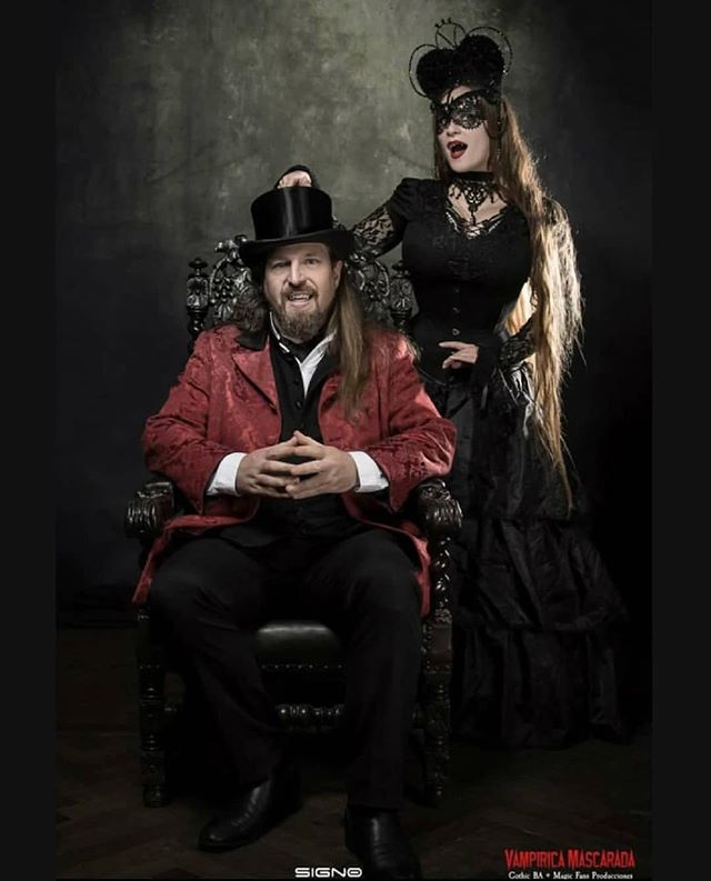 With my daughter #blackveils #vampirelifestyle #vampireculture #vampire #fathersebastiaan #sabretoothclan #vampiricamascarada