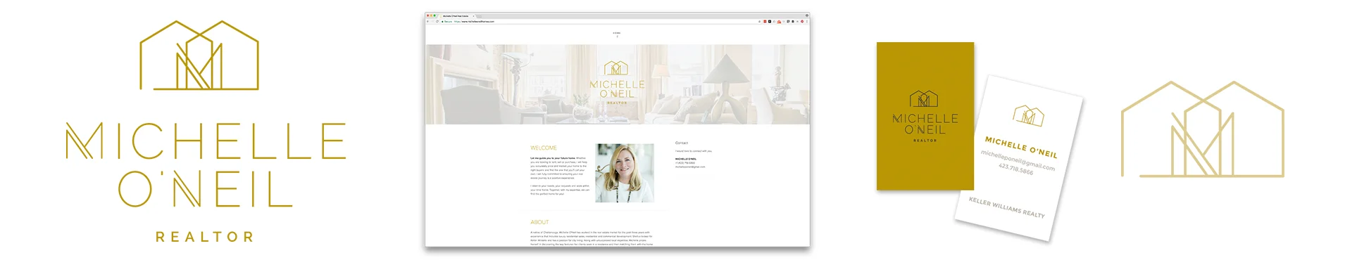 Michelle O'Neil Logo Brand Identity Website