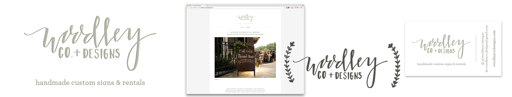 Woodley Co Designs Brand Identity Website Business Card