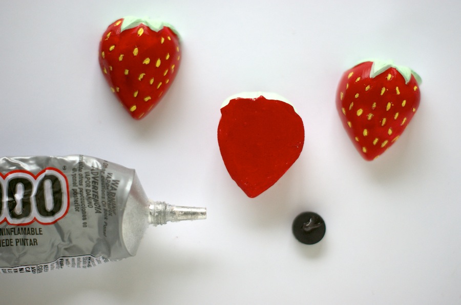 DIY Strawberry Magnets - A Charming Project