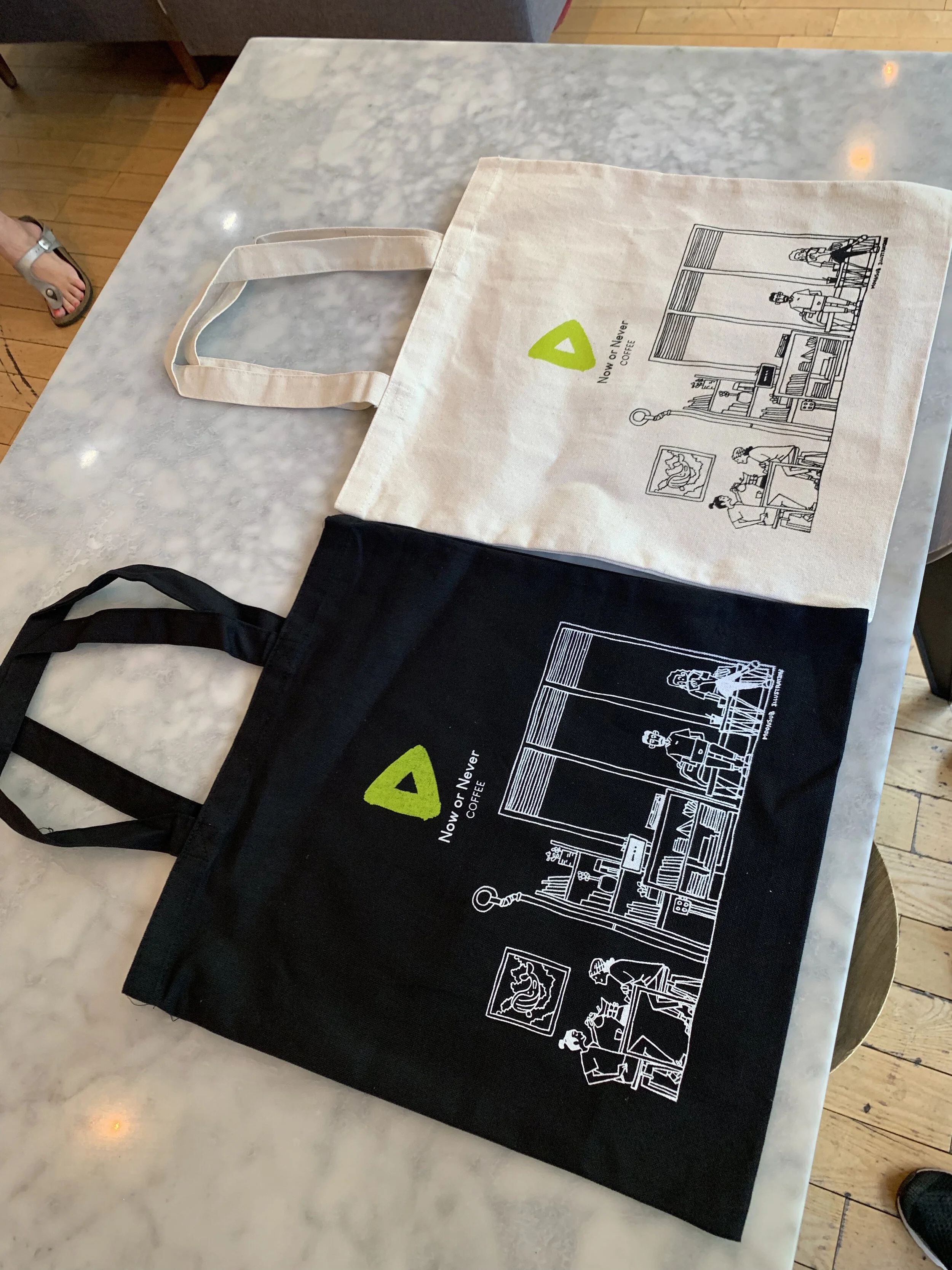 Now or Never Coffee - Tote (Black)