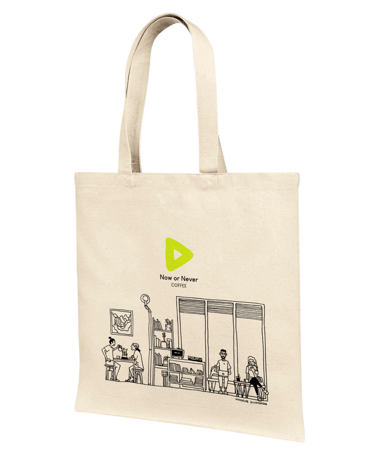 Now or Never Coffee - Tote (Natural)