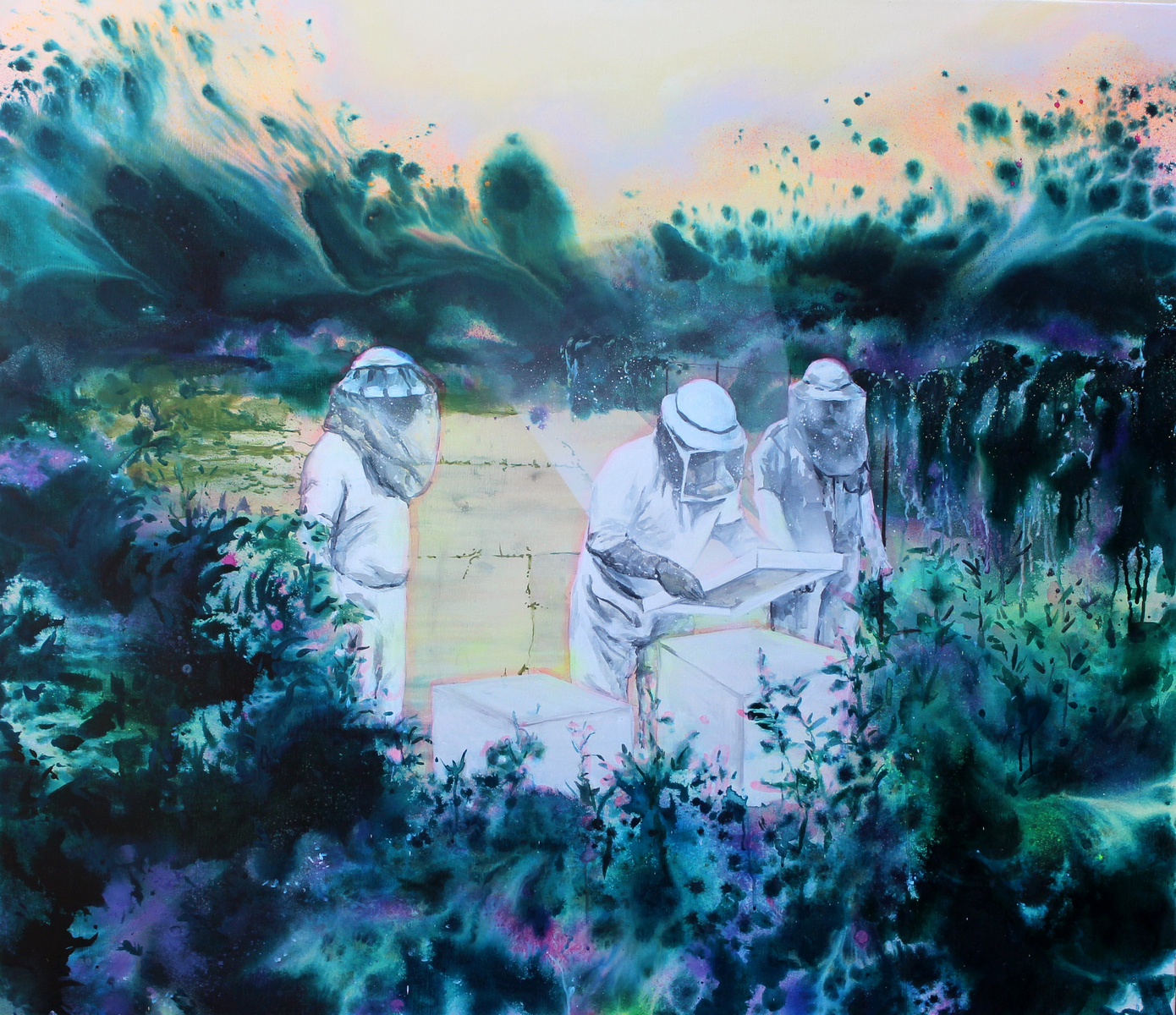 Shining, Kristína Mésároš - Schemnitz Gallery | acrylic on canvas, 130x150cm, 2017.jpg