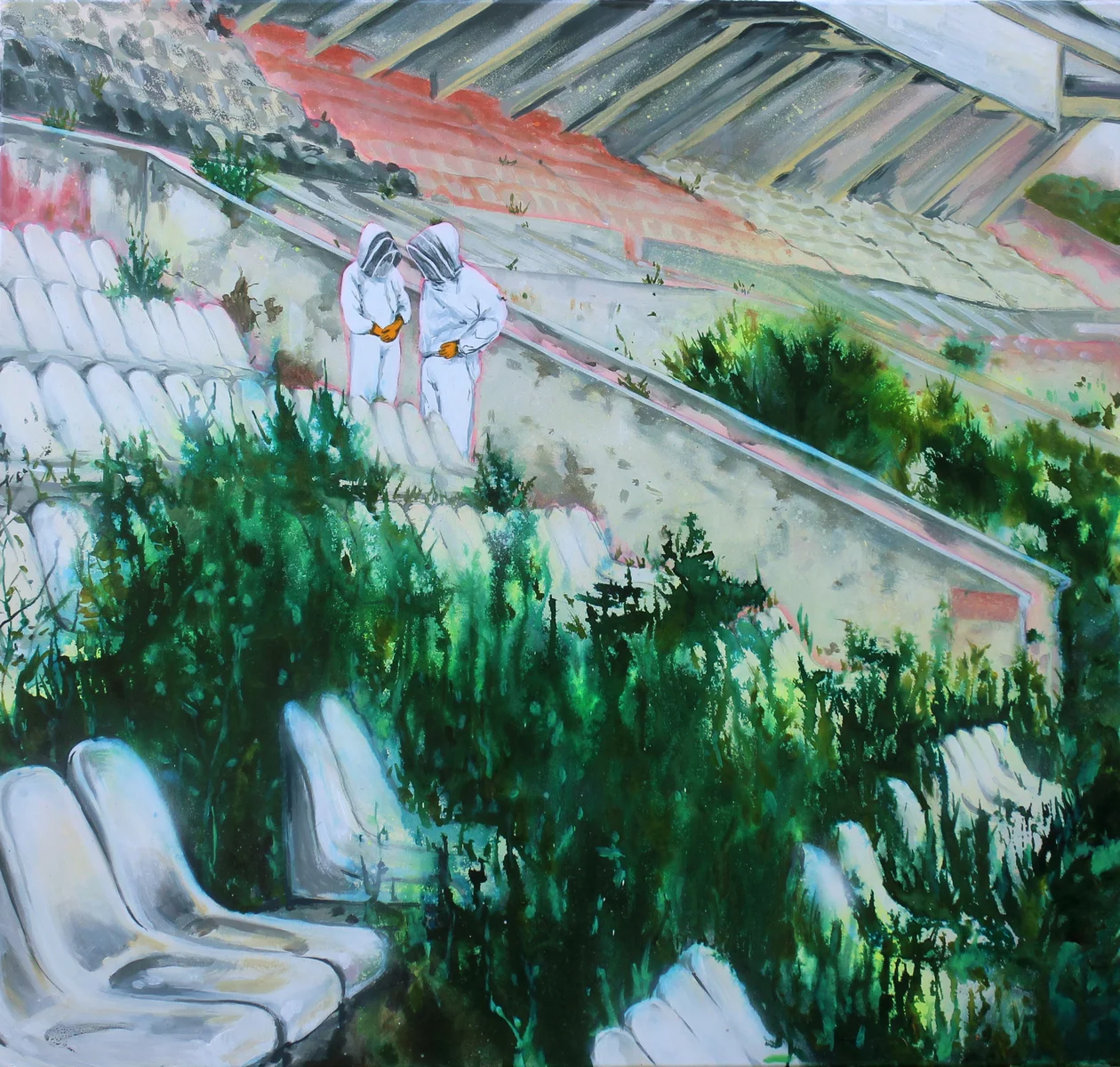 Kristína Mésároš - Schemnitz Gallery | Small Talk, acrylic on canvas, 90x95cm, 2017.jpg
