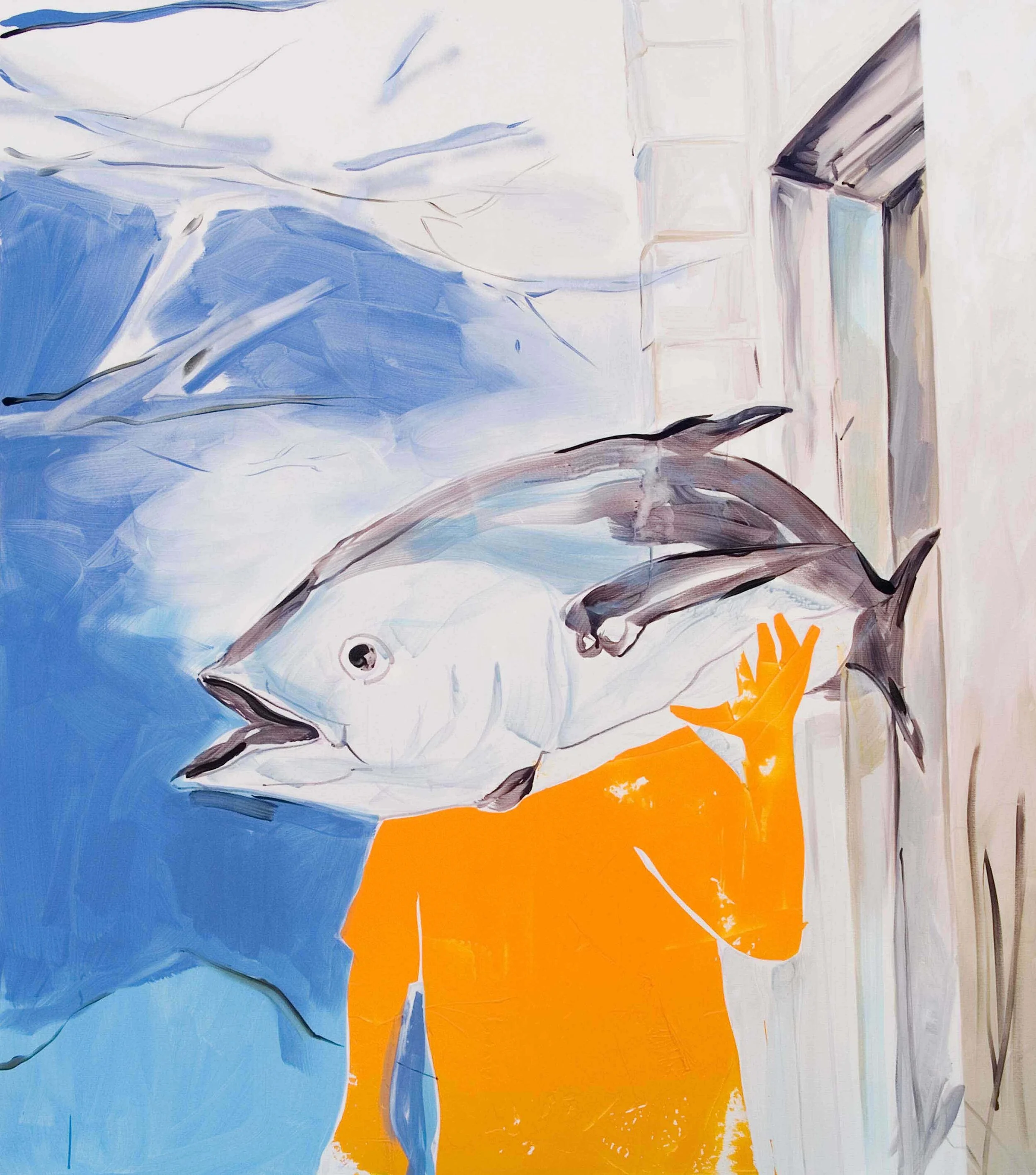 Rybár 140x155cm,acrylic on canvas, 2000 eur.jpg
