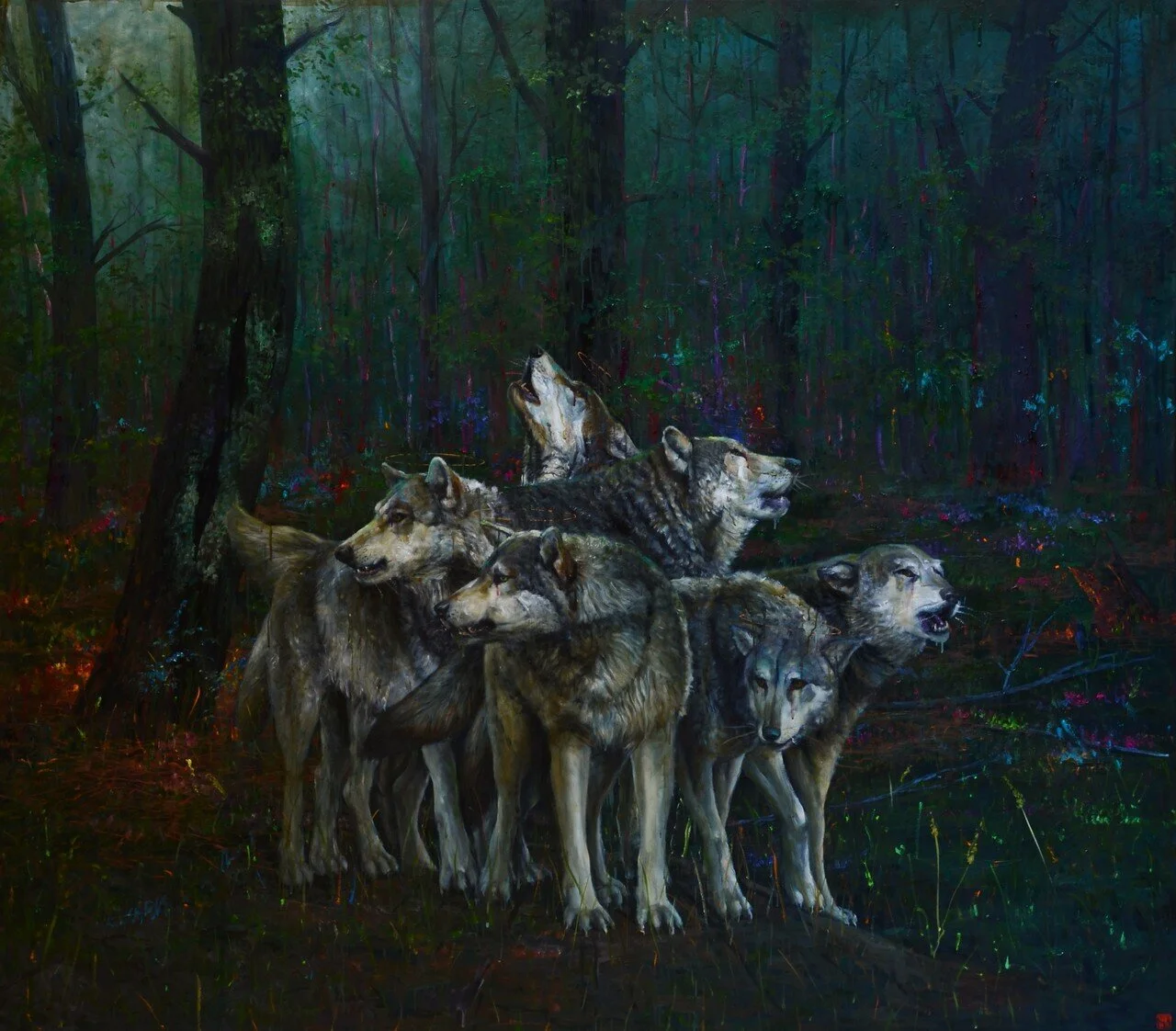 Svätí+vlci,+2019,+olej+na+plátne,+150x170.JPG