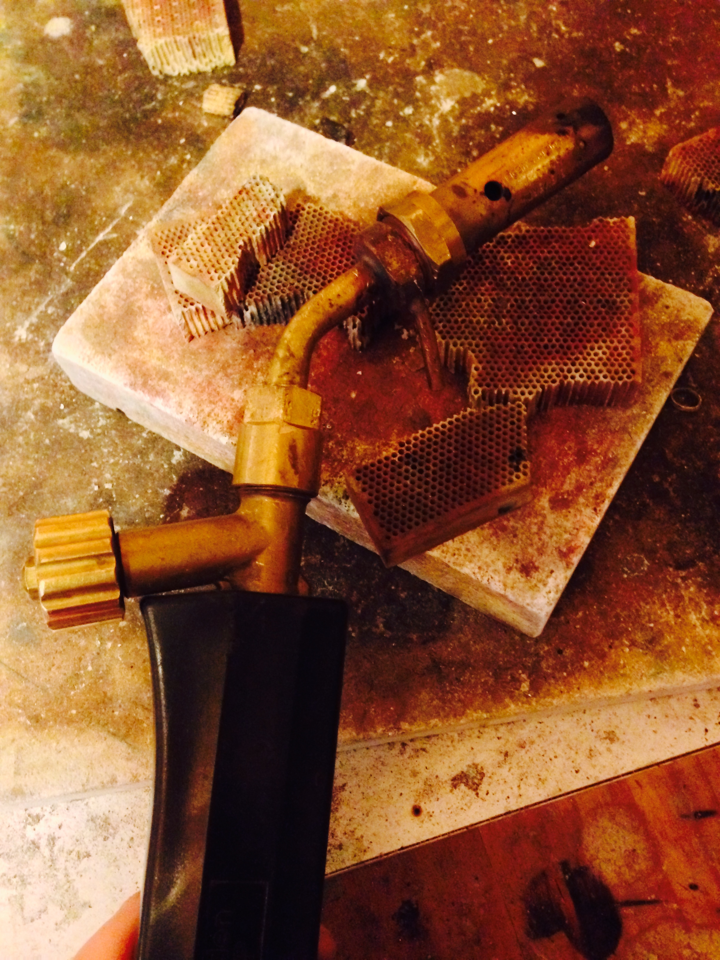 My gas torch - for soldering and annealing.