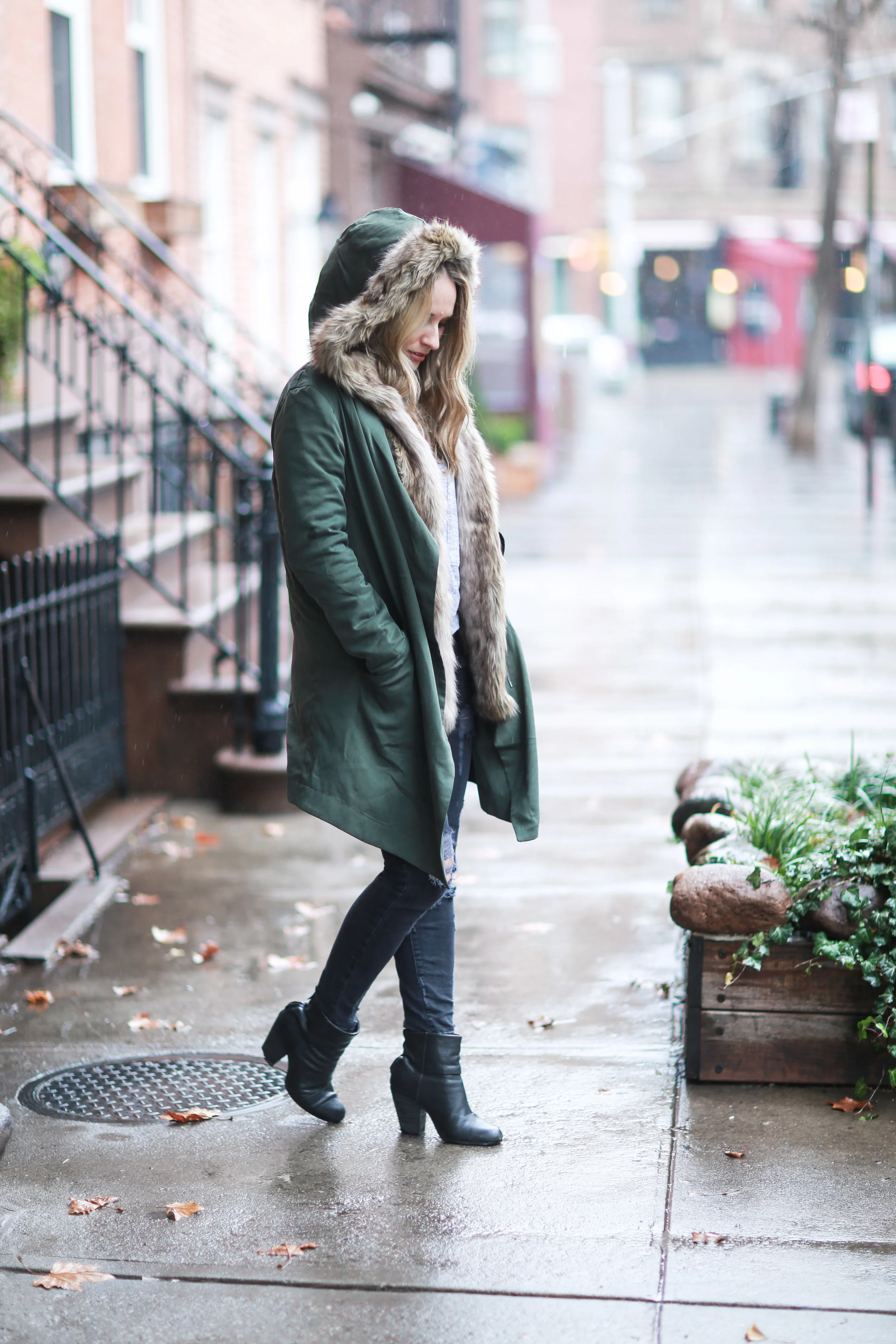 warm stylish winter outfit