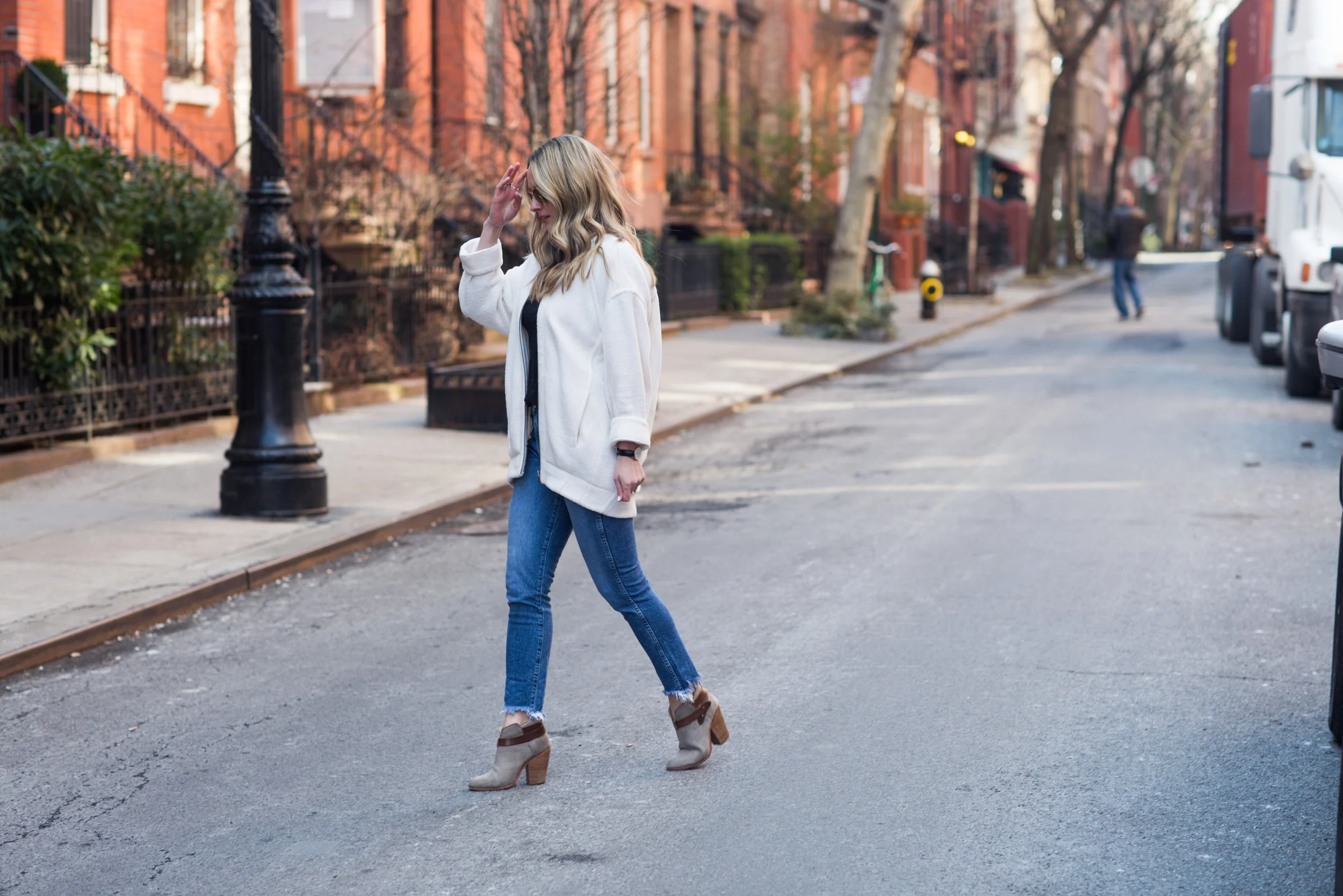 3x1 jeans frayed hem