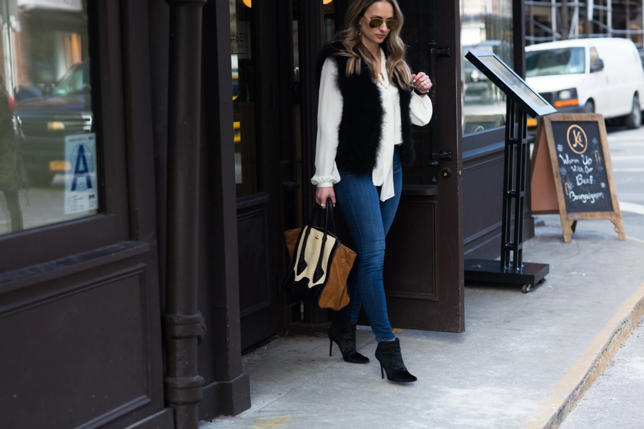 club monaco feather vest