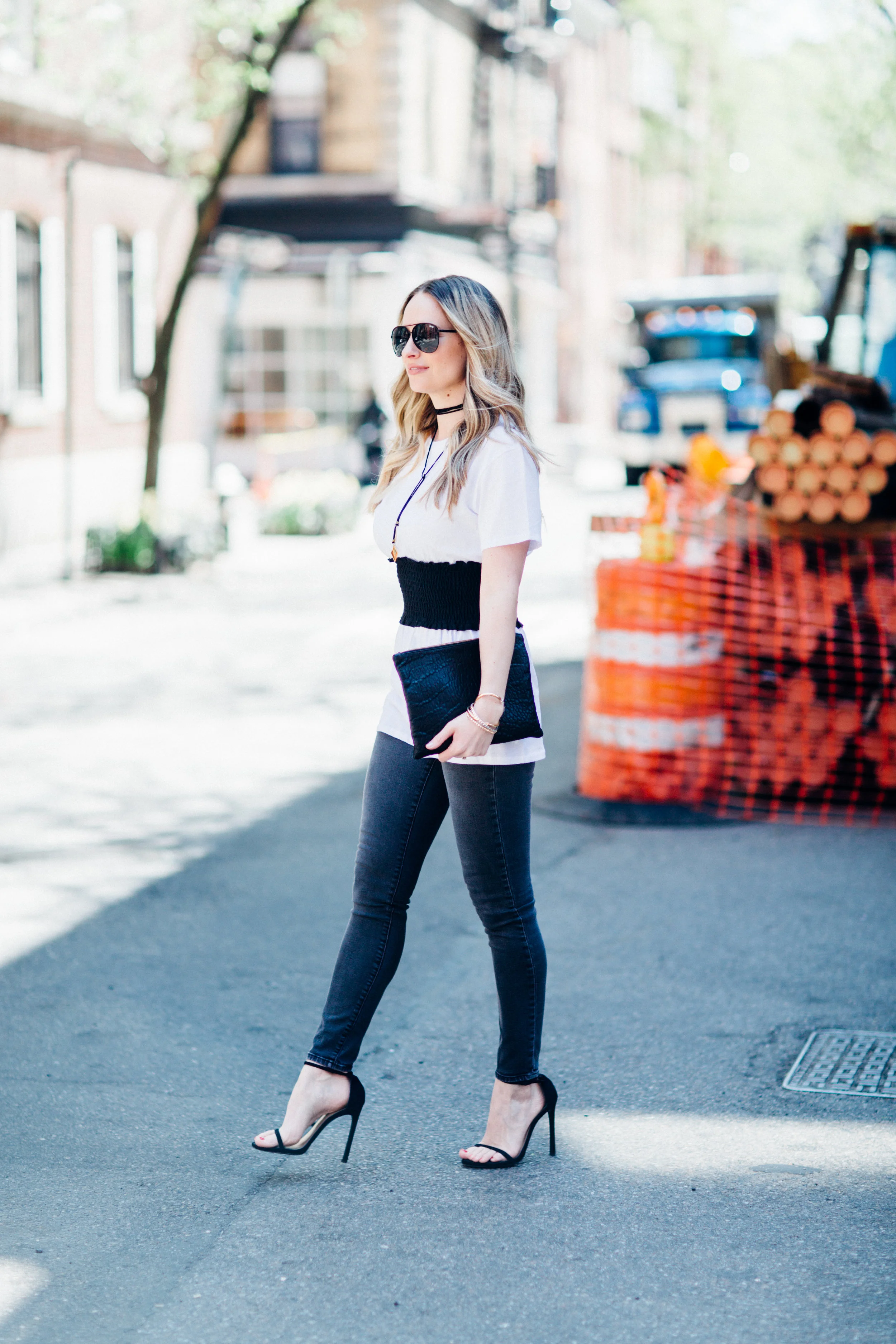 zara corset tee