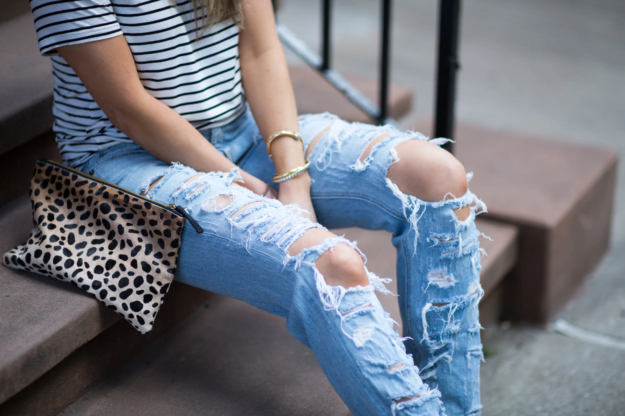 destroyed denim