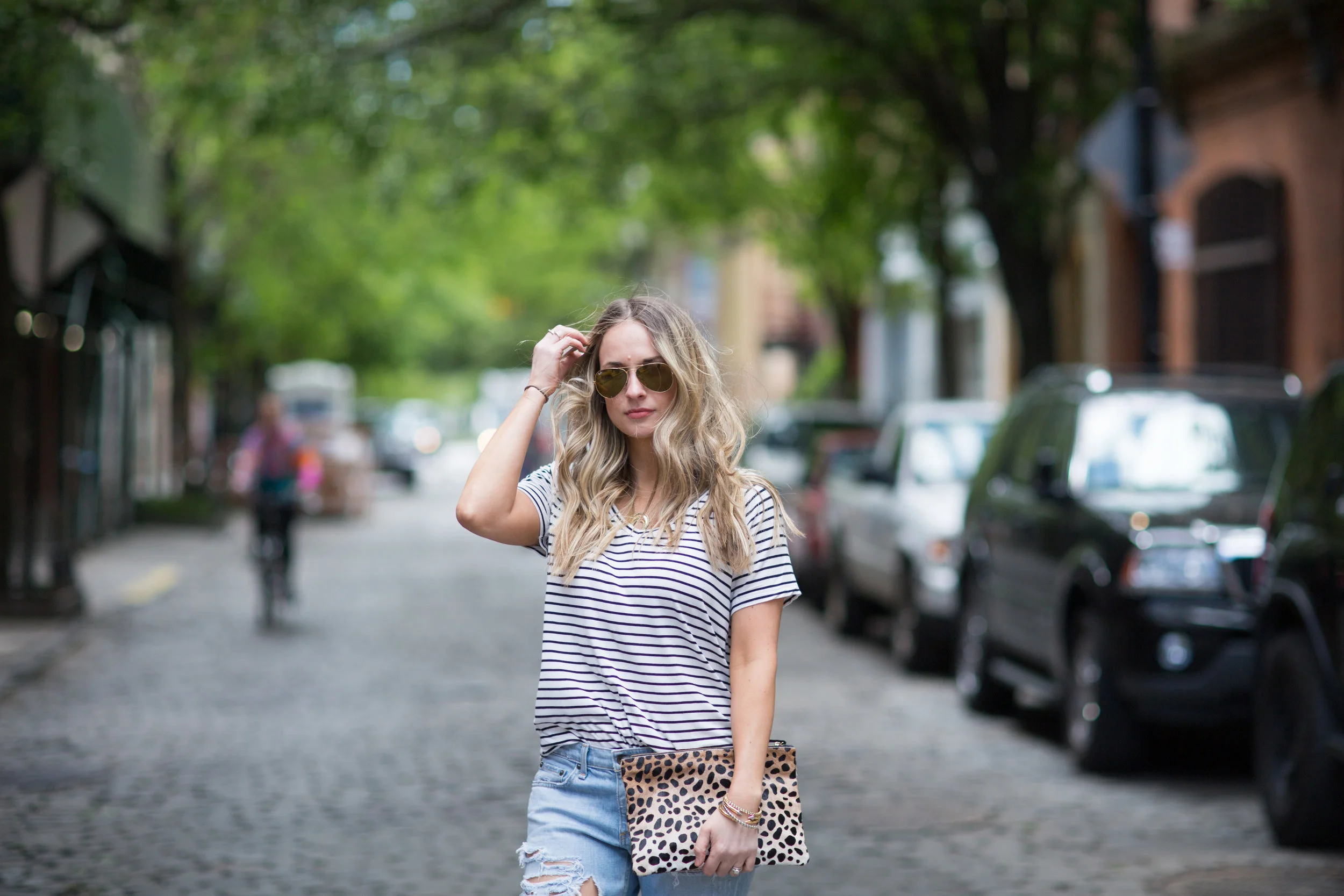 striped t-shirt