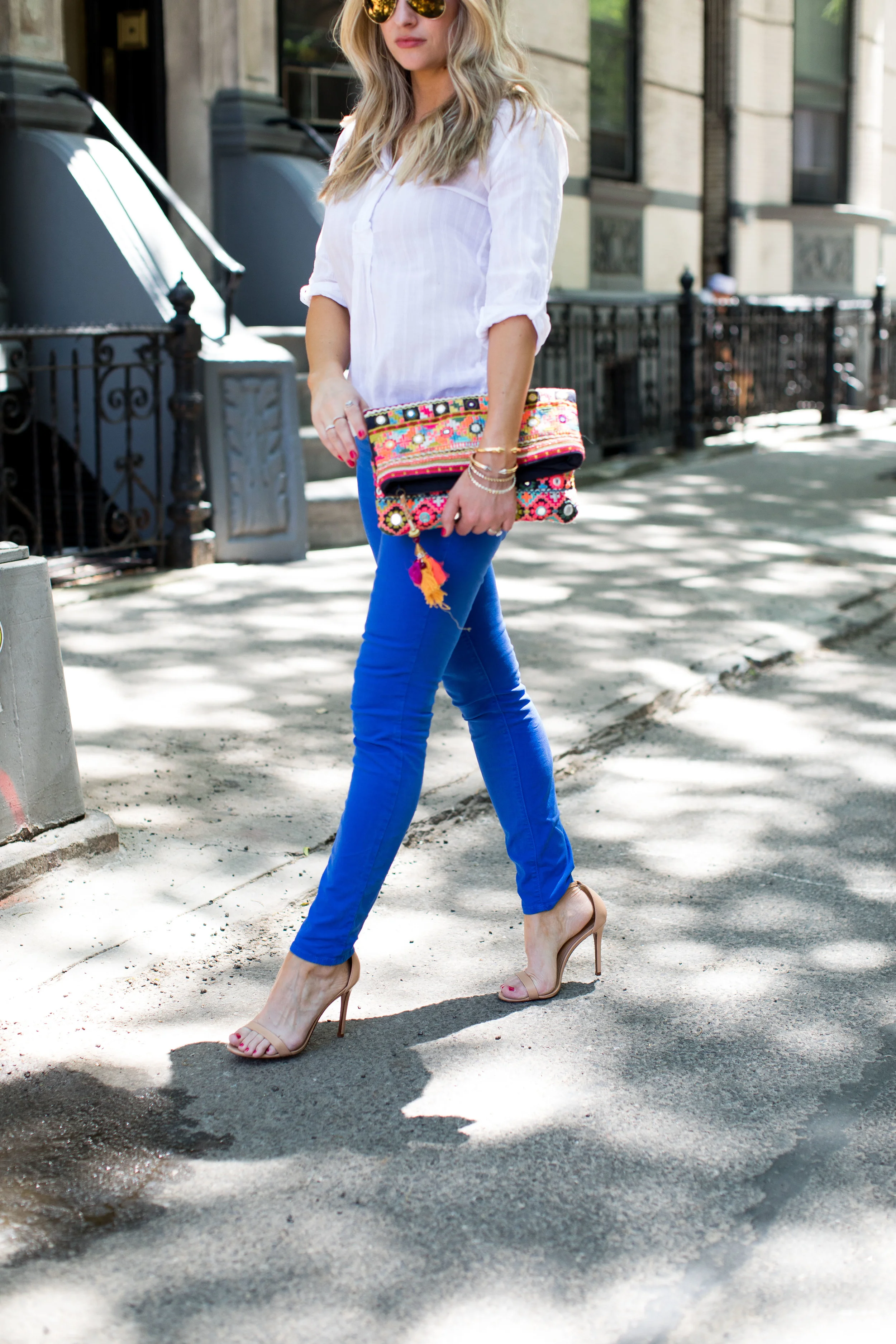 star mela multicolor clutch