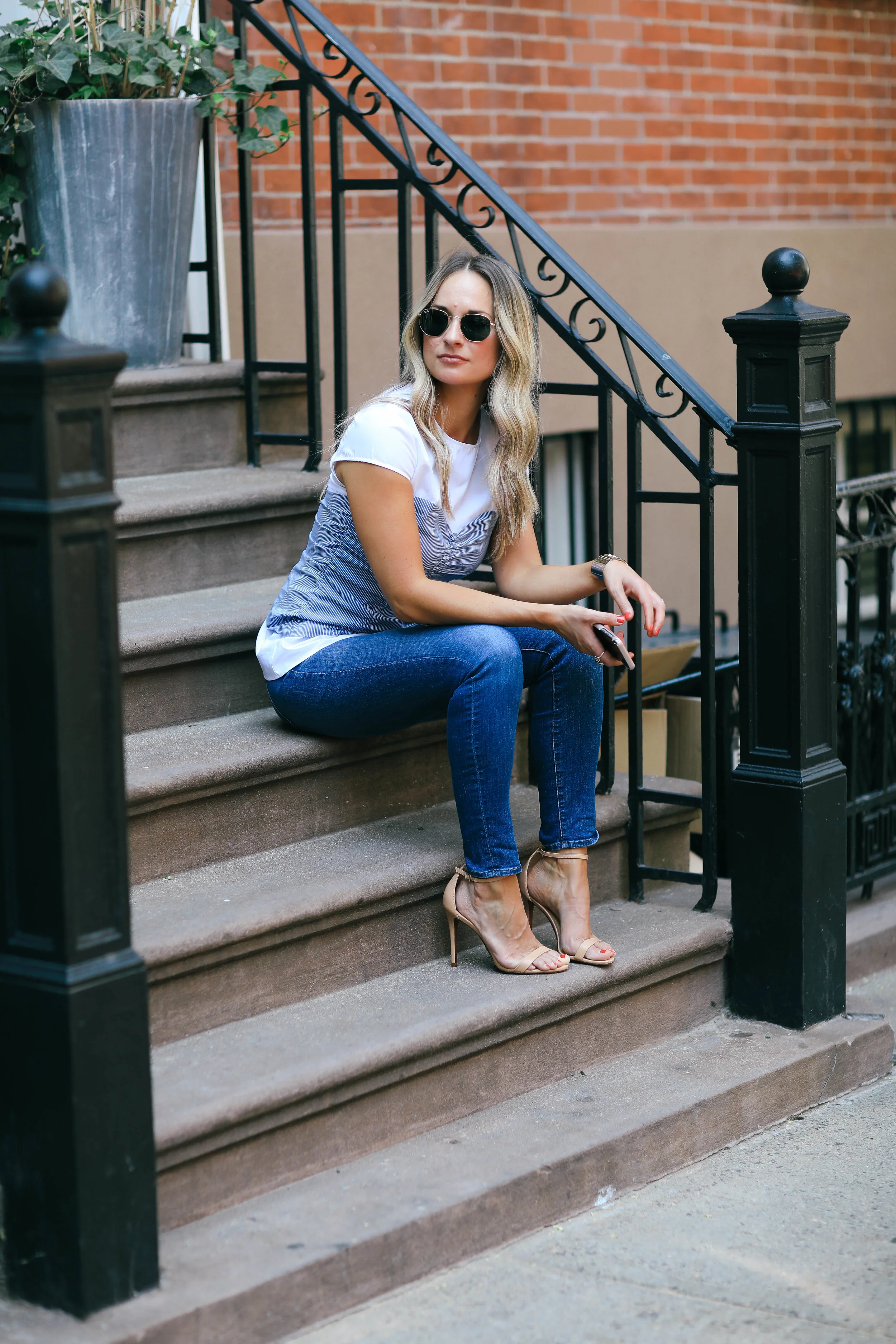 zara poplin top 