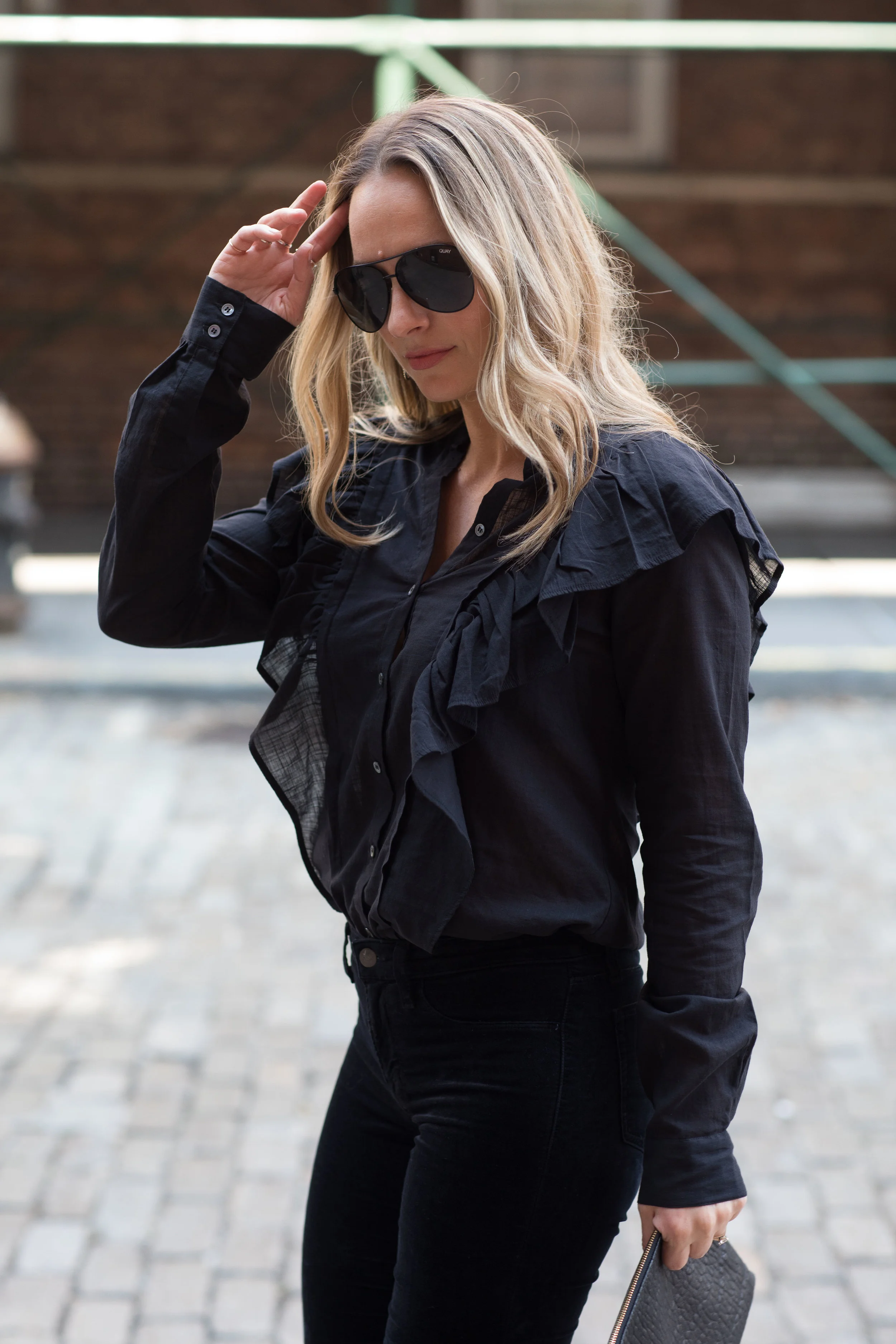 ruffle blouse