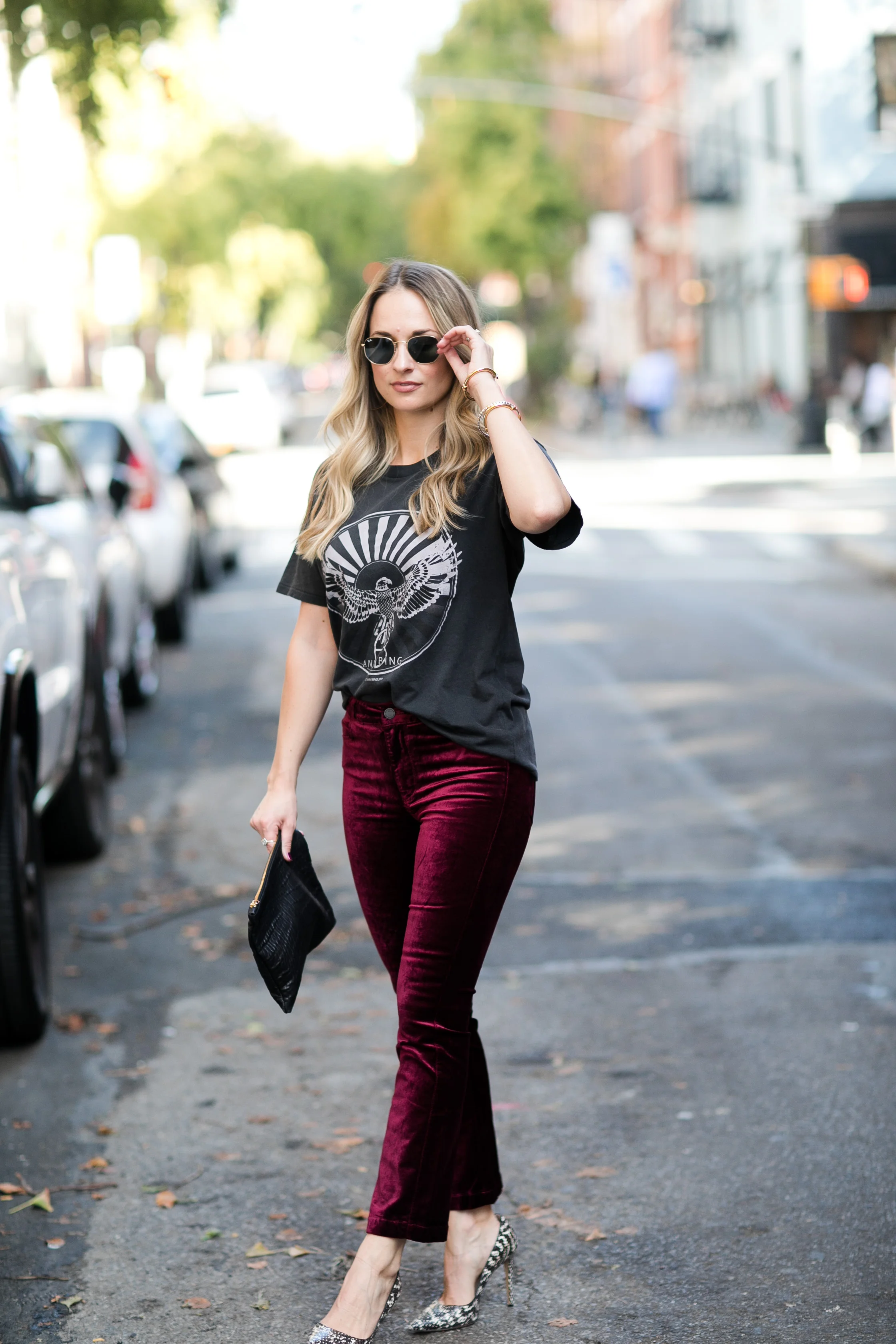 anine bing graphic tee