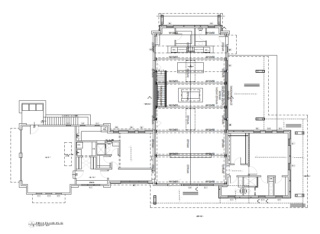 Floor Plan of Modern Guest House