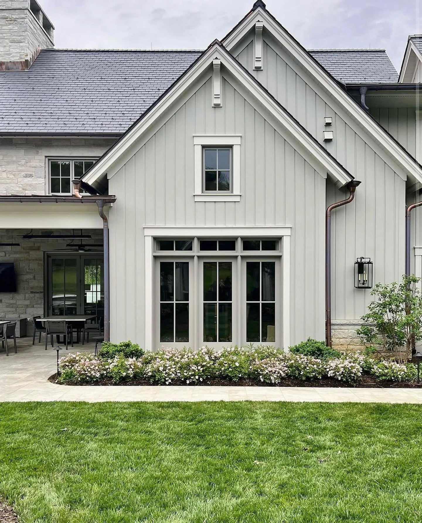 Finishing touches by @hess.la at @postroadfarmpa !

Architecture &amp; Design: Abby Schwartz Associates 
Builder: Pohlig Homes
Roofing: North Country Slate &amp; Gillespie Contracting
Landscape Design: Hess Landscape Architects

#mainlinehomes #custo
