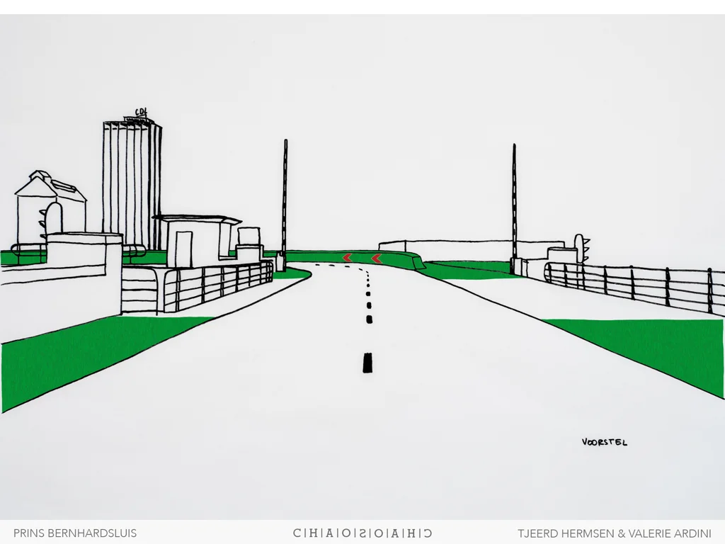 Groen (gras) consequent toepassen, rust creëren, wegbewijzering zo veel mogelijk integreren