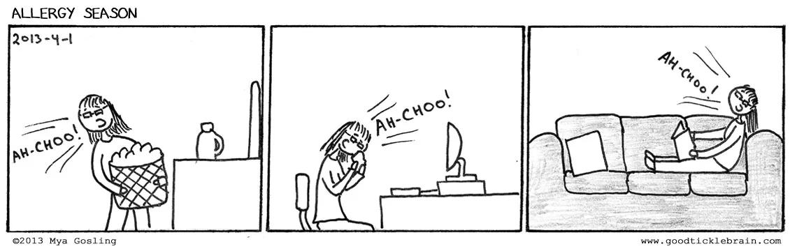The first few days of allergy season, when you have to come to grips with the fact that you do, in fact, have allergies, are always the hardest.
