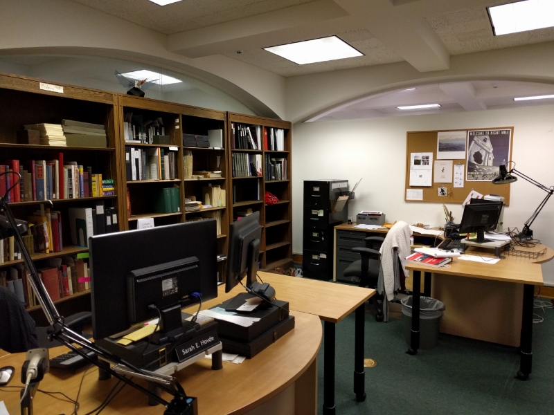 Standard-issue windowless room where they put all the catalogers.