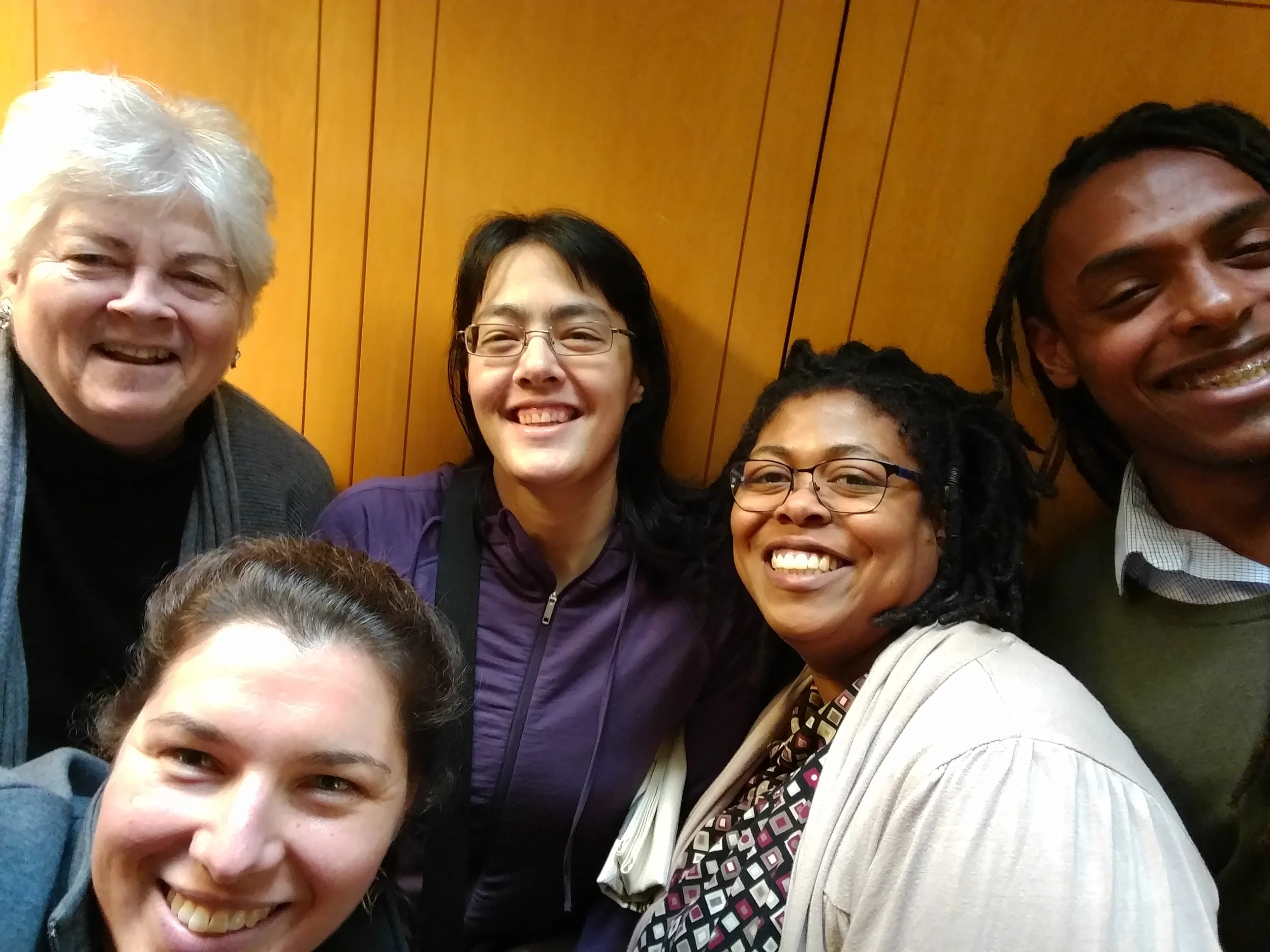 Possibly the only time I thought about the benefits of a selfie stick. Hard to fit all this education awesomeness into a single frame.