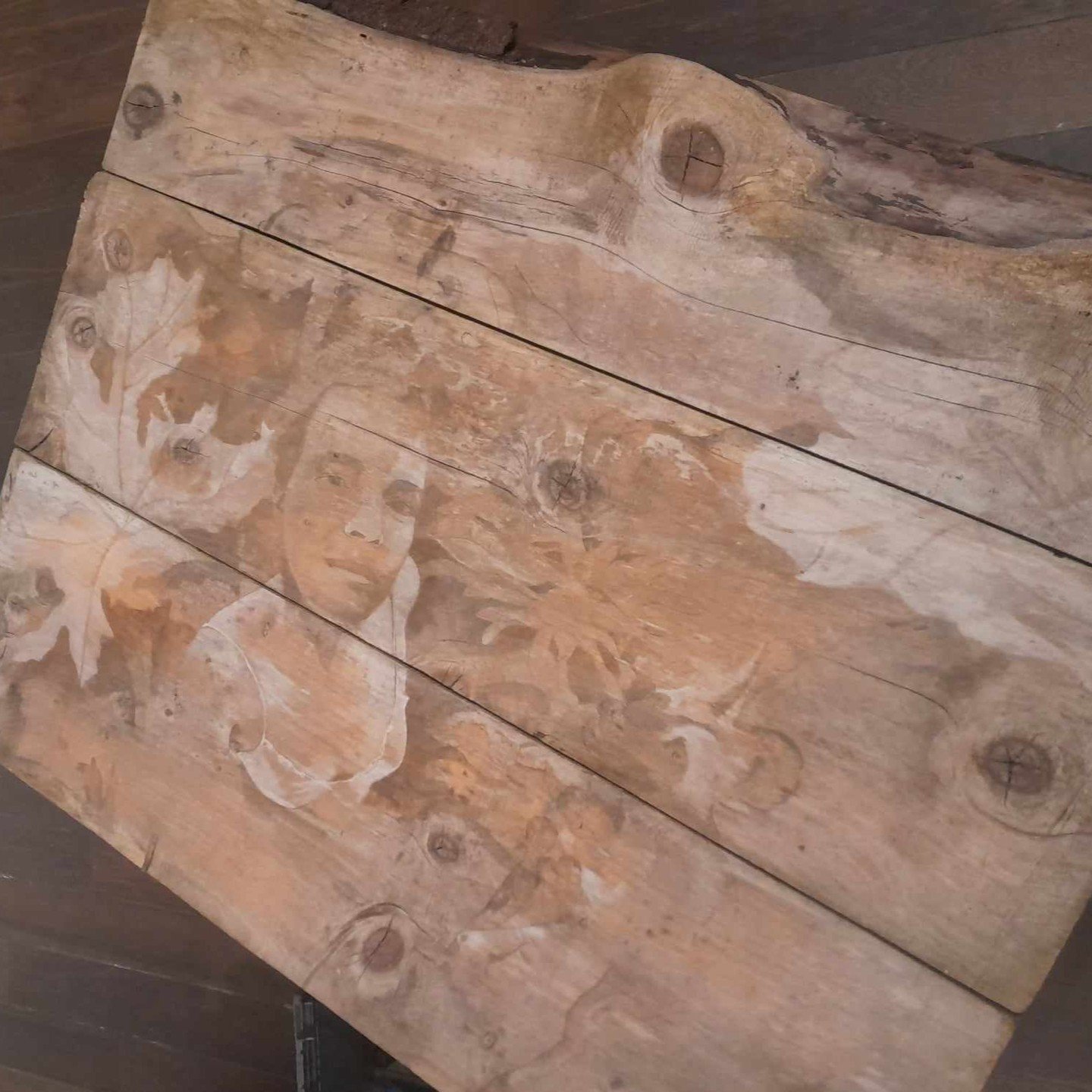 Thats's the end of the exhibition in Dunoon Burgh hall! This piece started off as an outdoor panel in Glenan Woods. Out in the rain and sun under the trees, nature reclaimed some of it back. Where the art work itself was made to bring memories alive 