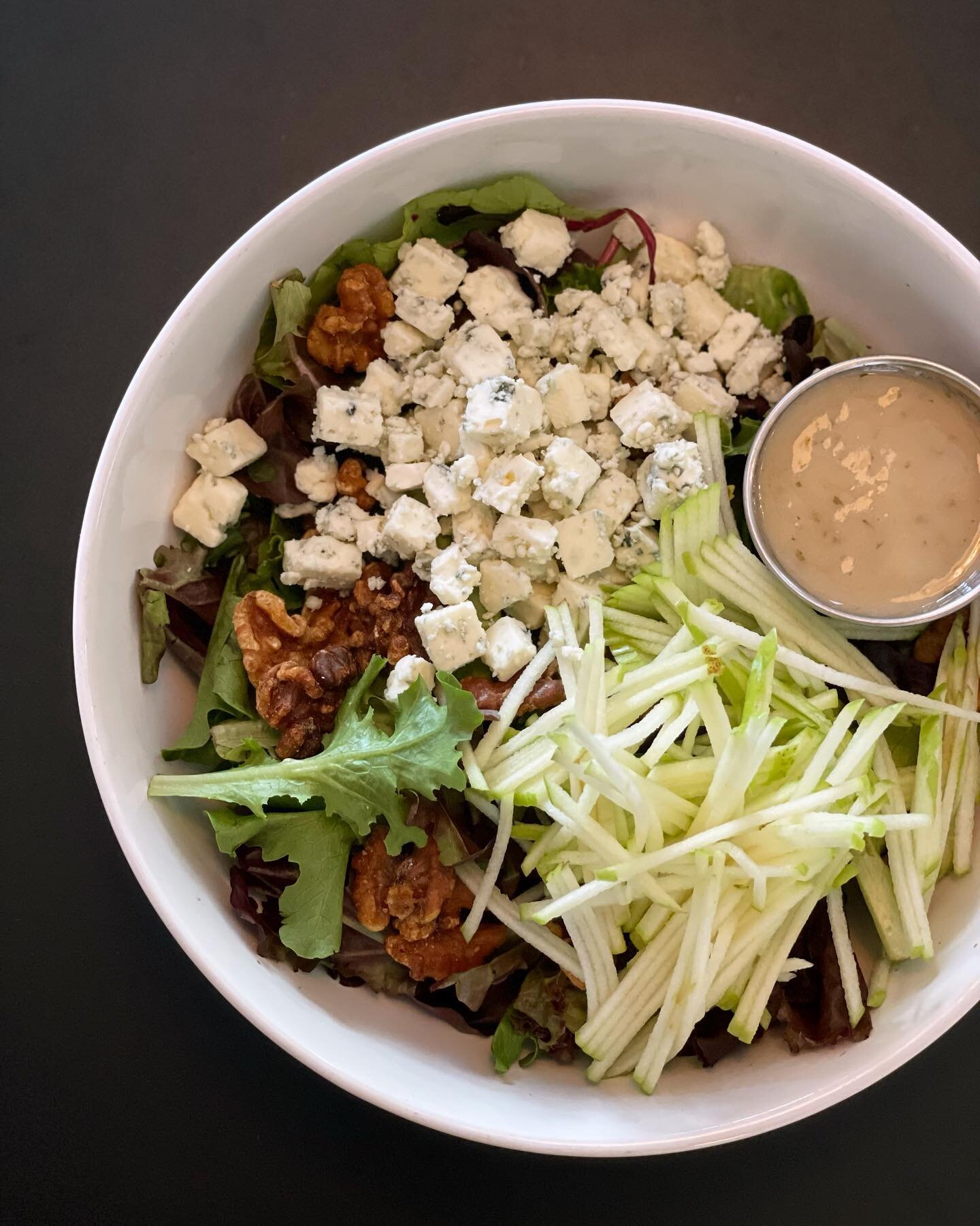 Today&rsquo;s special is a Summer Salad with mixed greens, apple, blue cheese crumbles, and candied walnuts served with our house vinaigrette! Soups of the moment are Vegan Curry or Mexican Pork Belly Stew! 
&bull;&bull;&bull;
#saladspecial #eatyourv