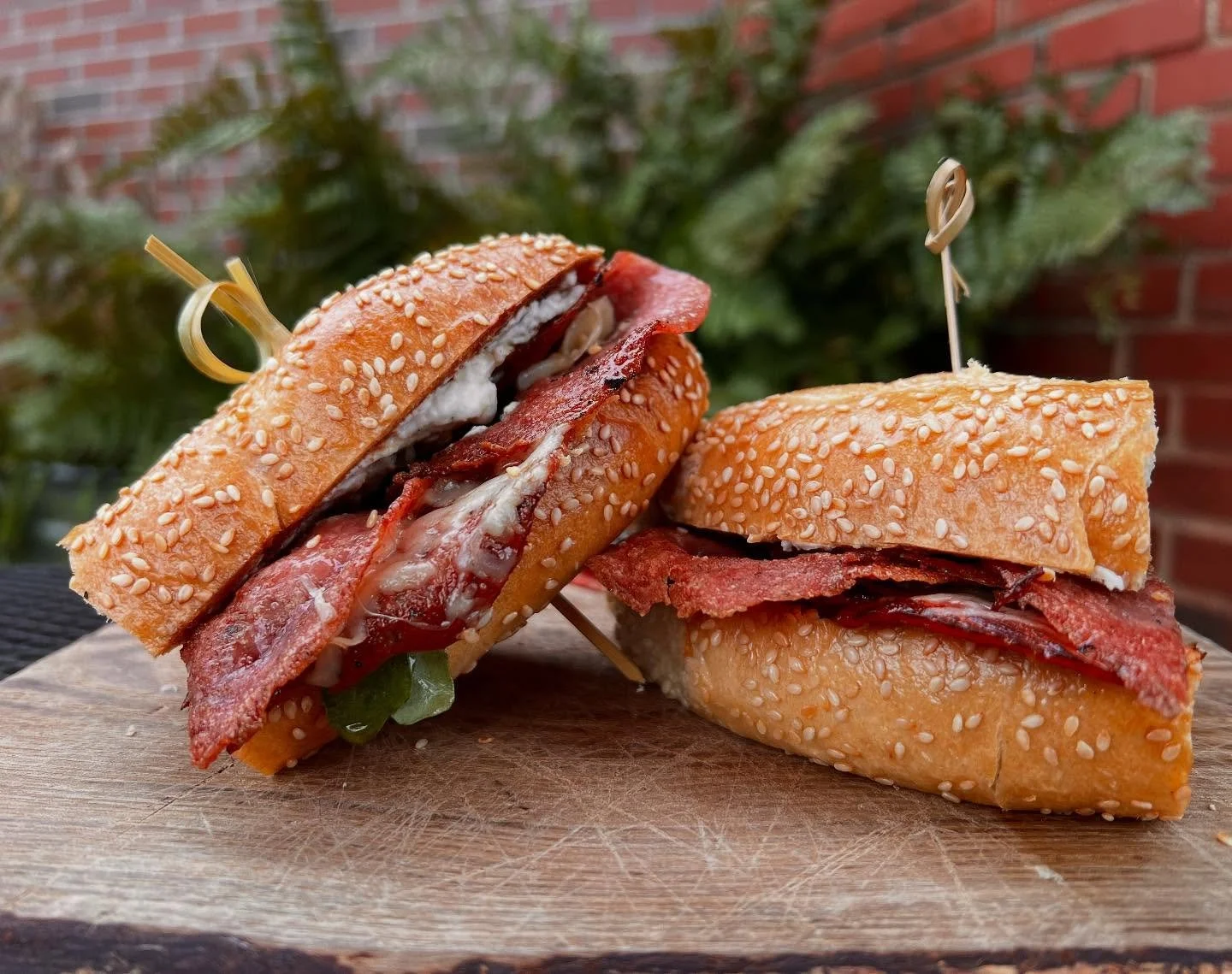 Today's delicious special is the &quot;Bad Ol' Puddy Tat&quot; with genoa salami, capicola, soppressata, parmesan &amp; ricotta cheese, arugula, sundried tomato relish, and balsamic drizzle on a fluffy sesame sub roll!!! Happy Birthday Tweety!!! Our 