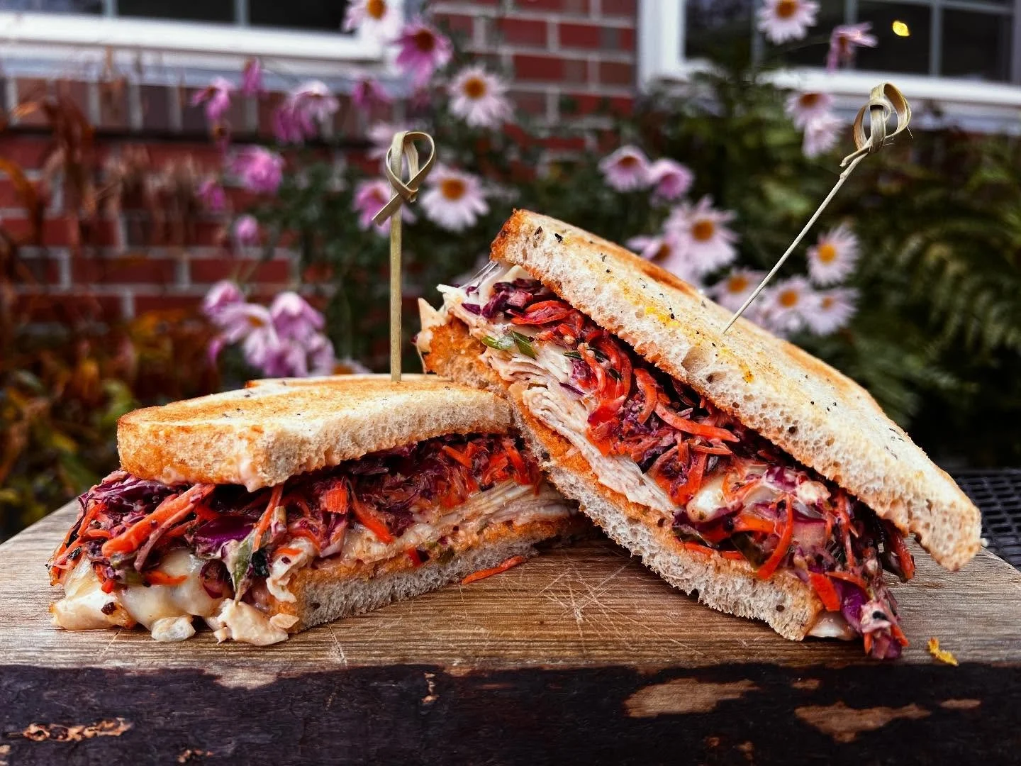 Our special on this glorious sunny day is the &quot;Stay Classy, San Diego&quot; with roasted turkey breast, Swiss cheese, chili crunch coleslaw, and Russian dressing on toasted rye bread ☀️☀️☀️ Our soups right now are Tuscan White Bean &amp; Kale an