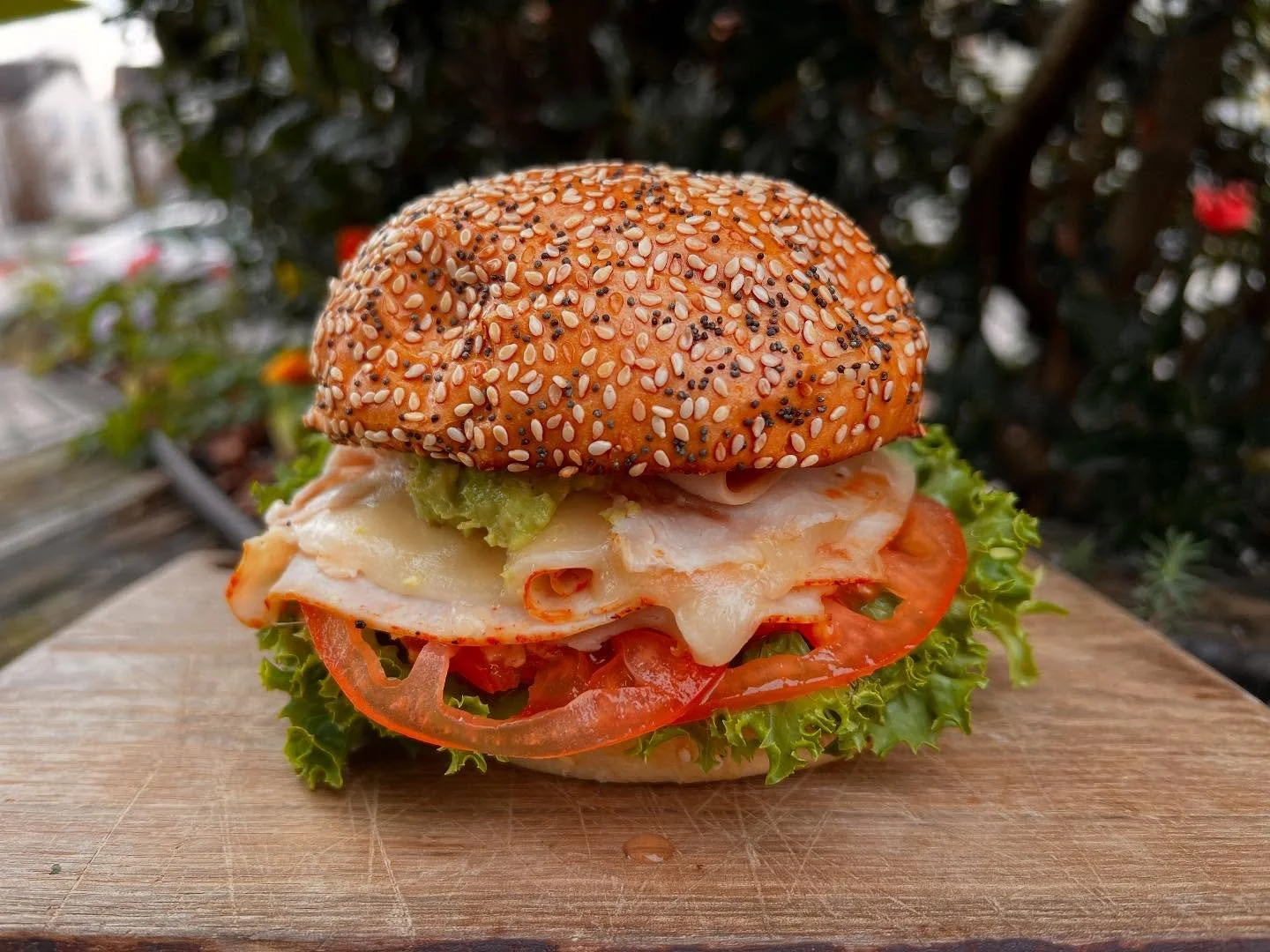 Thursday's special is the &quot;I'd Sing Along With the Birds&quot; with grilled turkey breast, monterey jack, green leaf lettuce, tomato, cucumber, avocado, and plum-ginger jam on a seeded potato roll!!! 🐦🐧🐤Our soups right now are Creamy Potato a