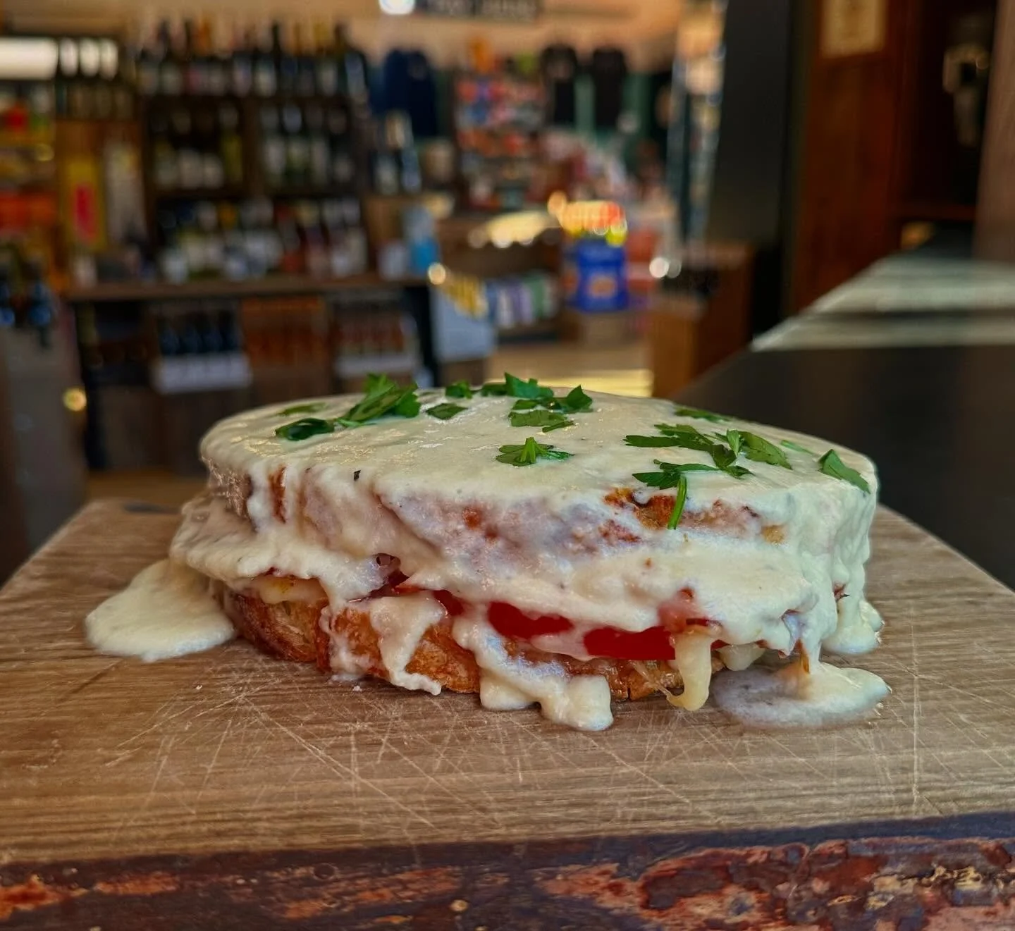 Today&rsquo;s weekly special is the &ldquo;Voulez Vous&rdquo; with ham, swiss cheese, tomato, onion and spicy brown mustard on toasted sourdough covered in house-made mornay sauce.. The soups right now are Curry Potato &amp; Pea or Italian Chicken St