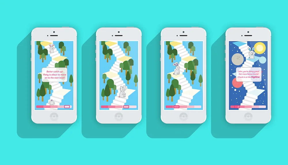 Hop to life is a smartphone game which will encourage people to develop a healthier behavior