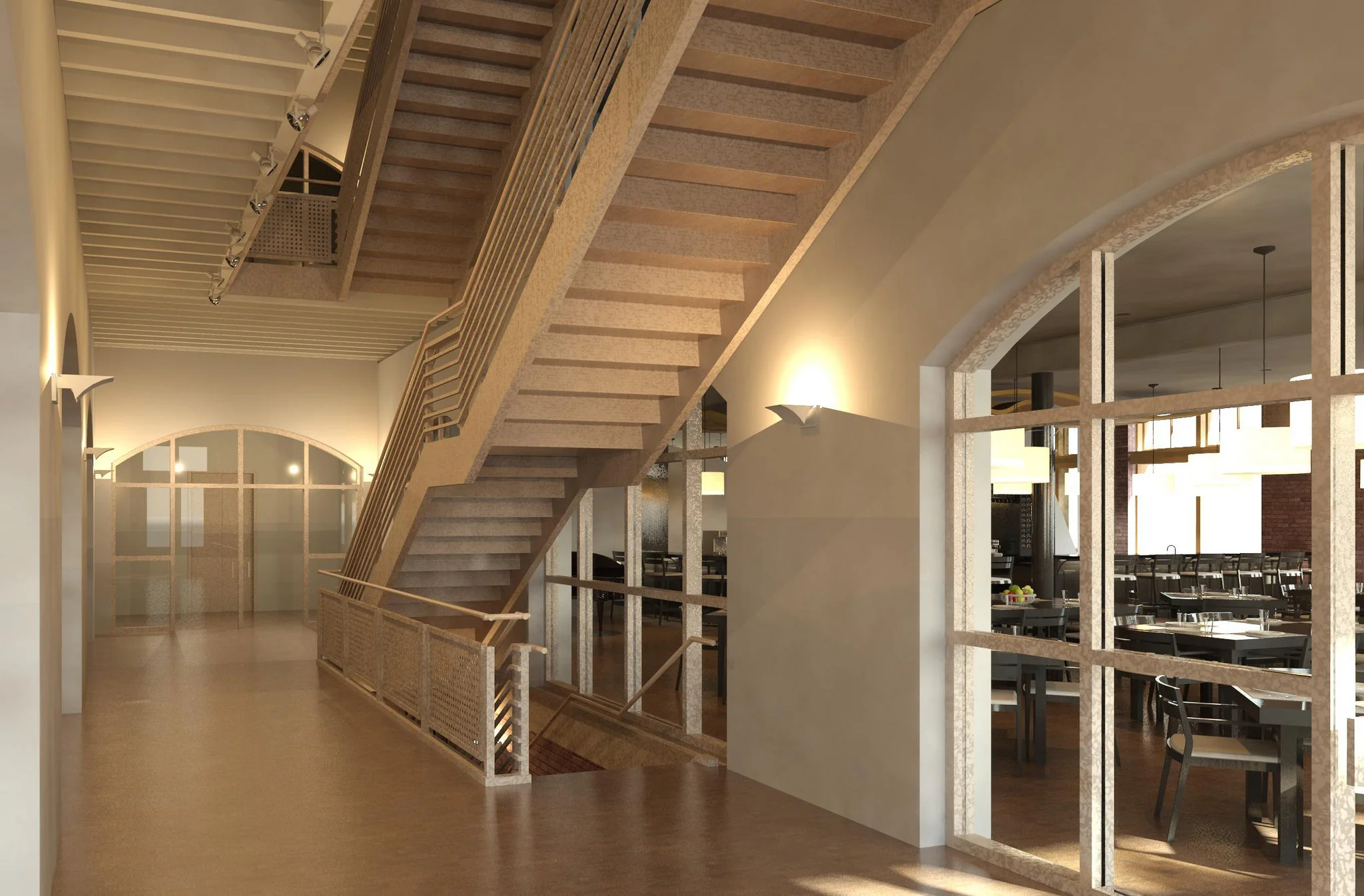 Second Floor Lobby Rendering
