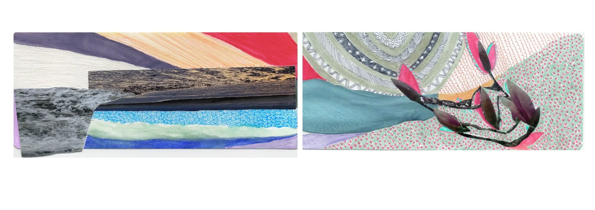 pattern recognition
3.5 x 16.5"
photo collage/mixed media on paper