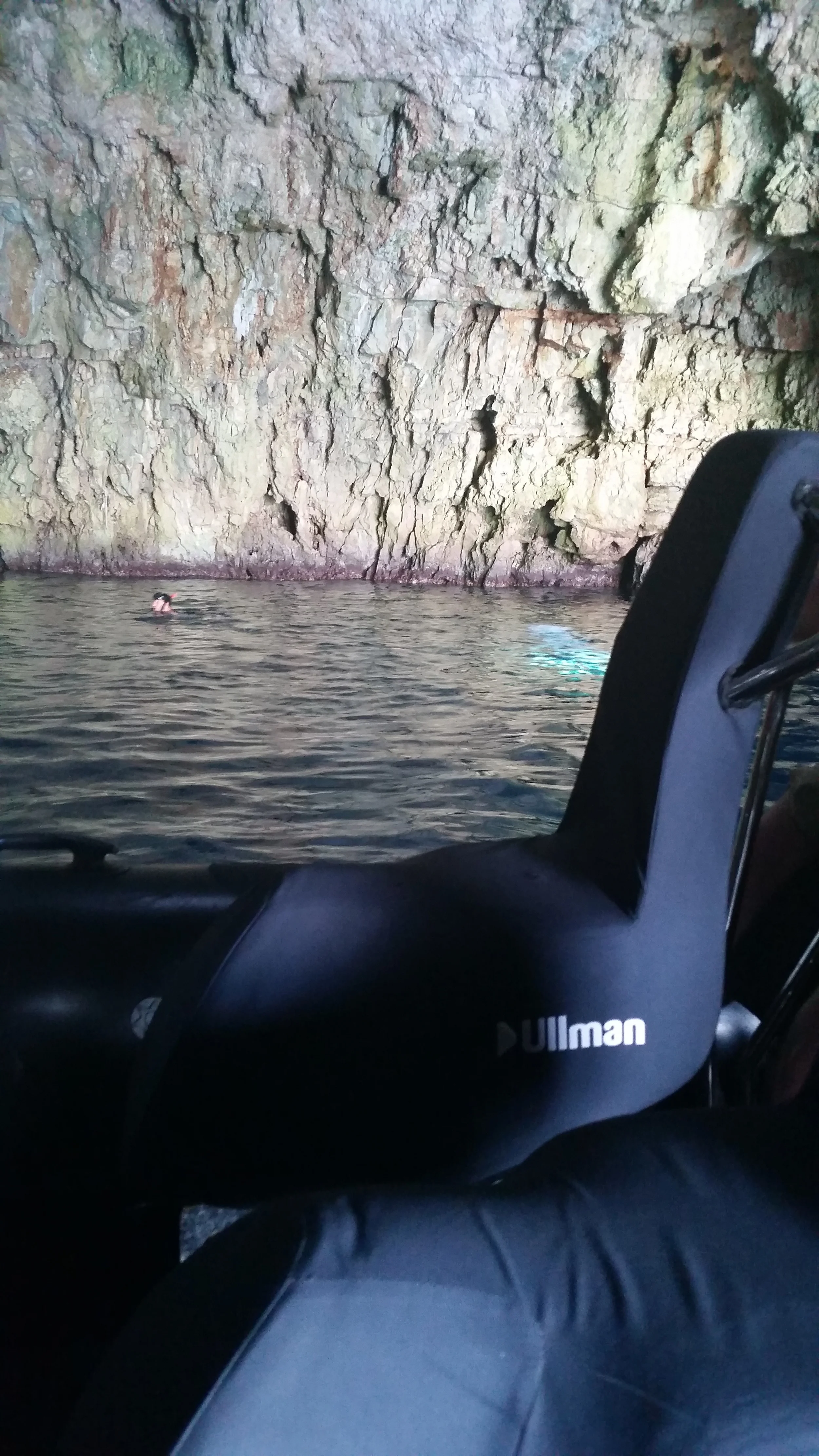 Inside the green cave