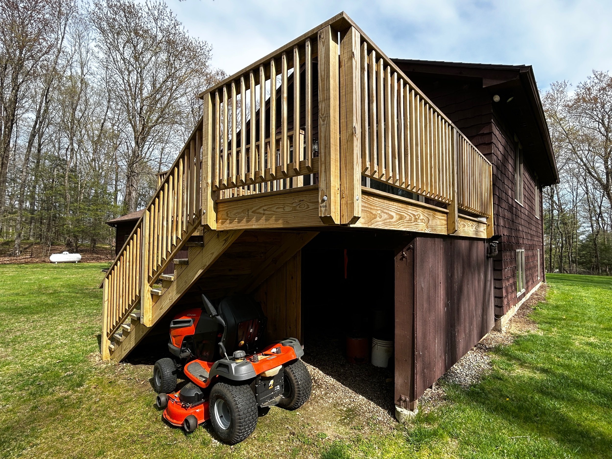 Storage Area Under Back Deck