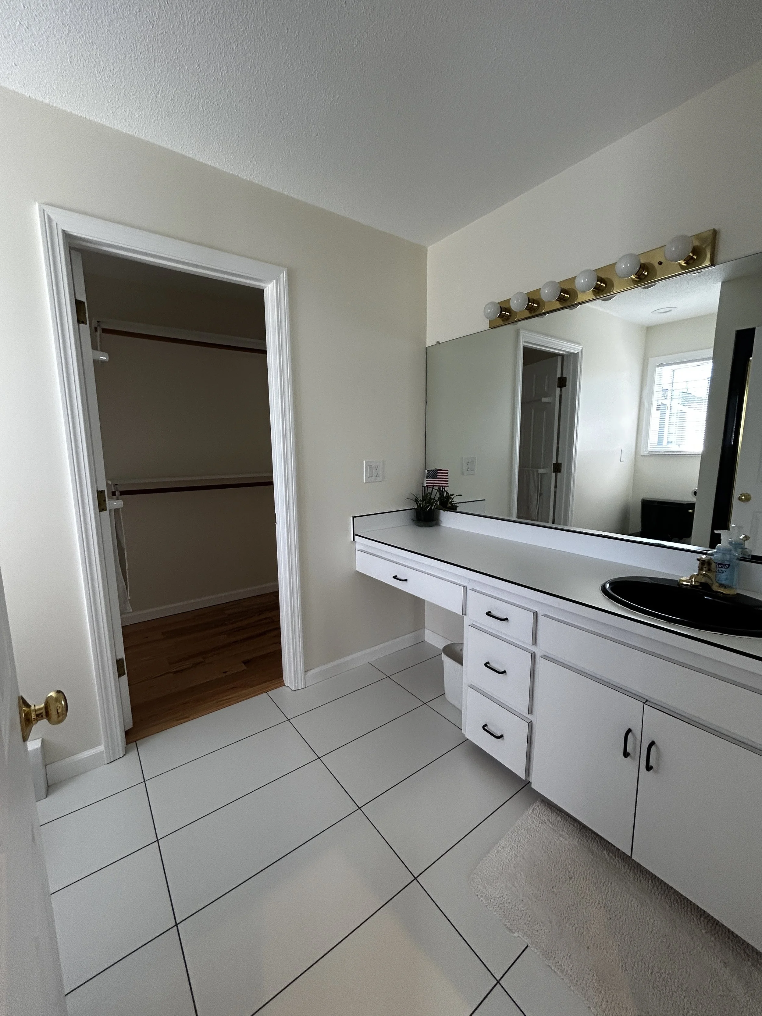 Master bathroom off of master bedroom.
