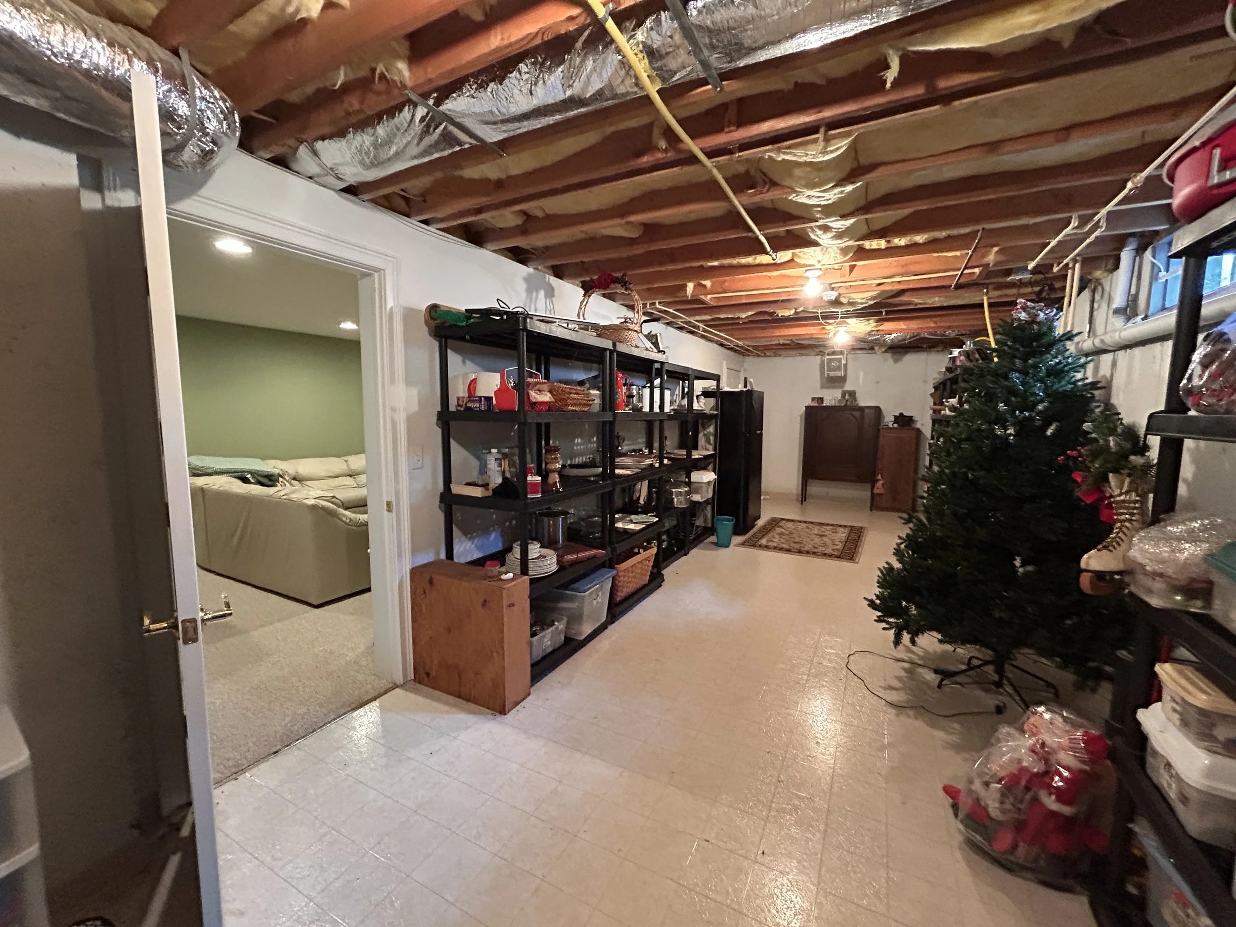 Basement area storage room #1 