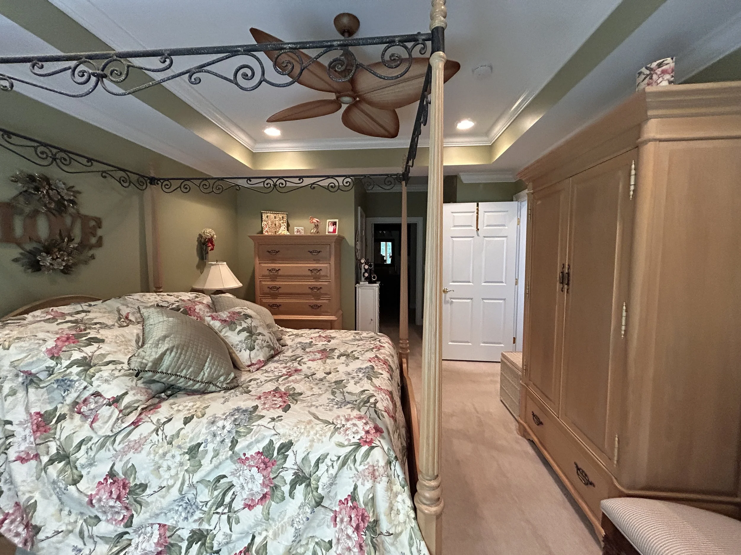 First floor primary bedroom suite