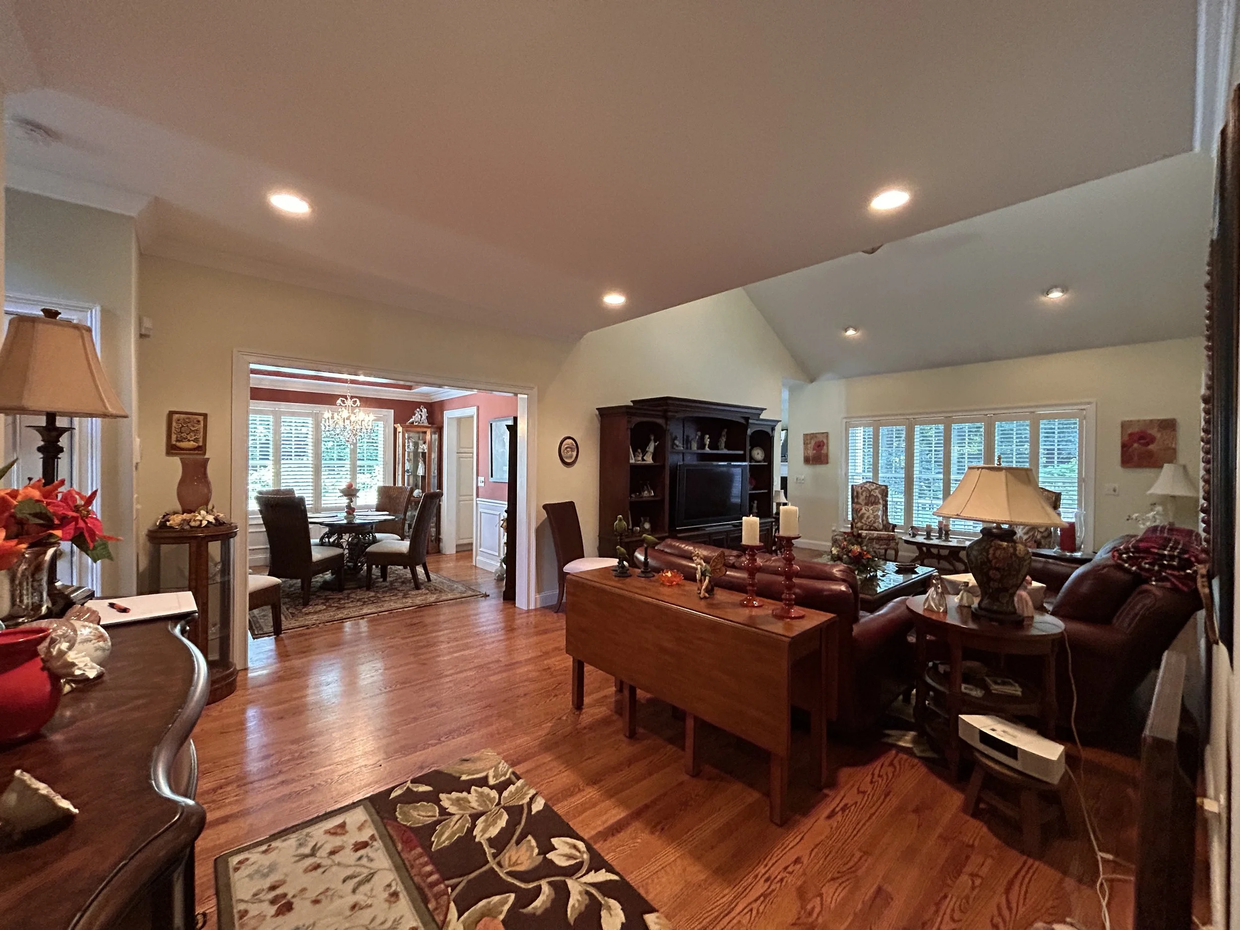 Living room looking towards dining room