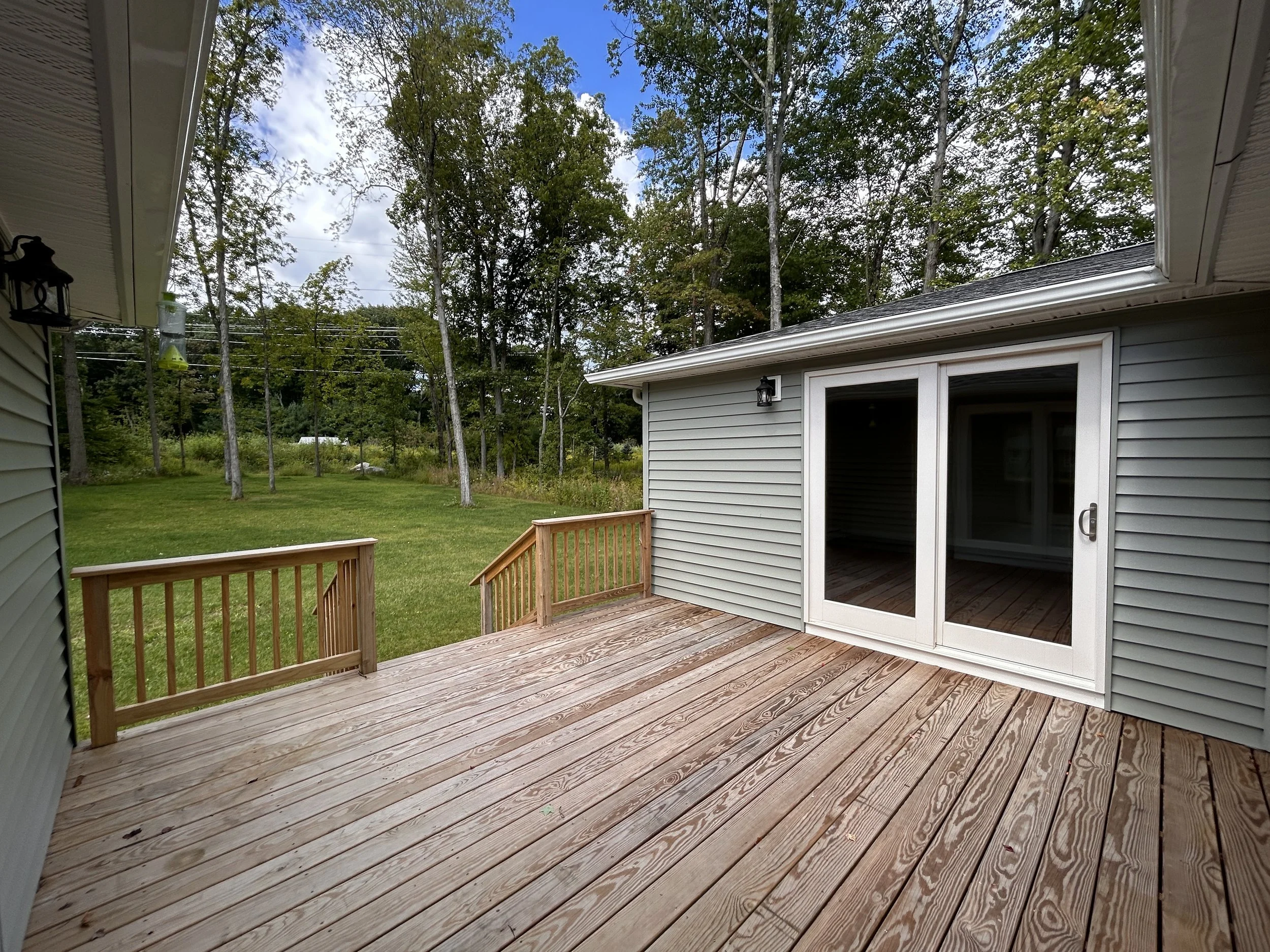 Back deck looking towards Primary Bedroom Suite