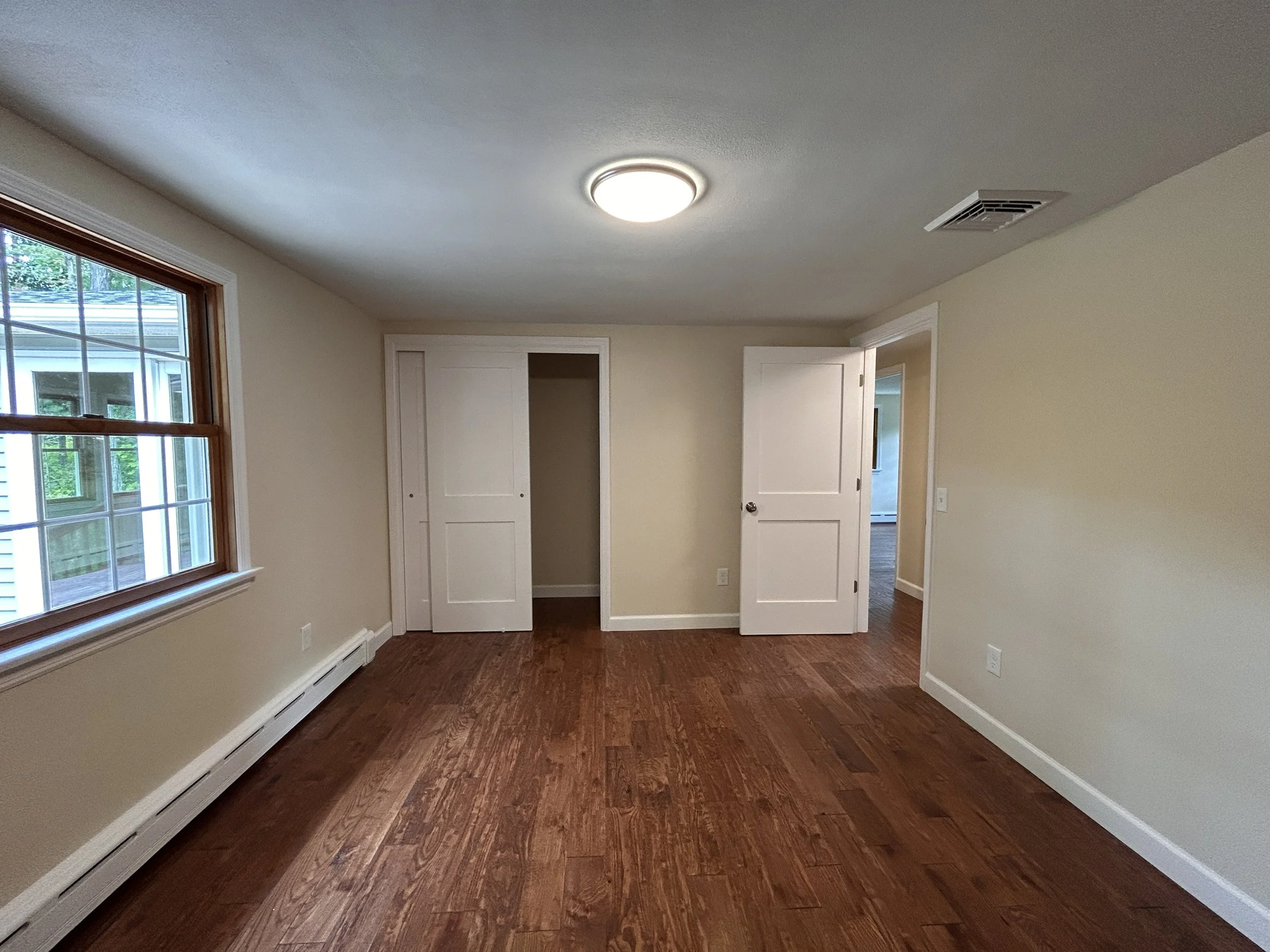 Bedroom 2 with Backyard view