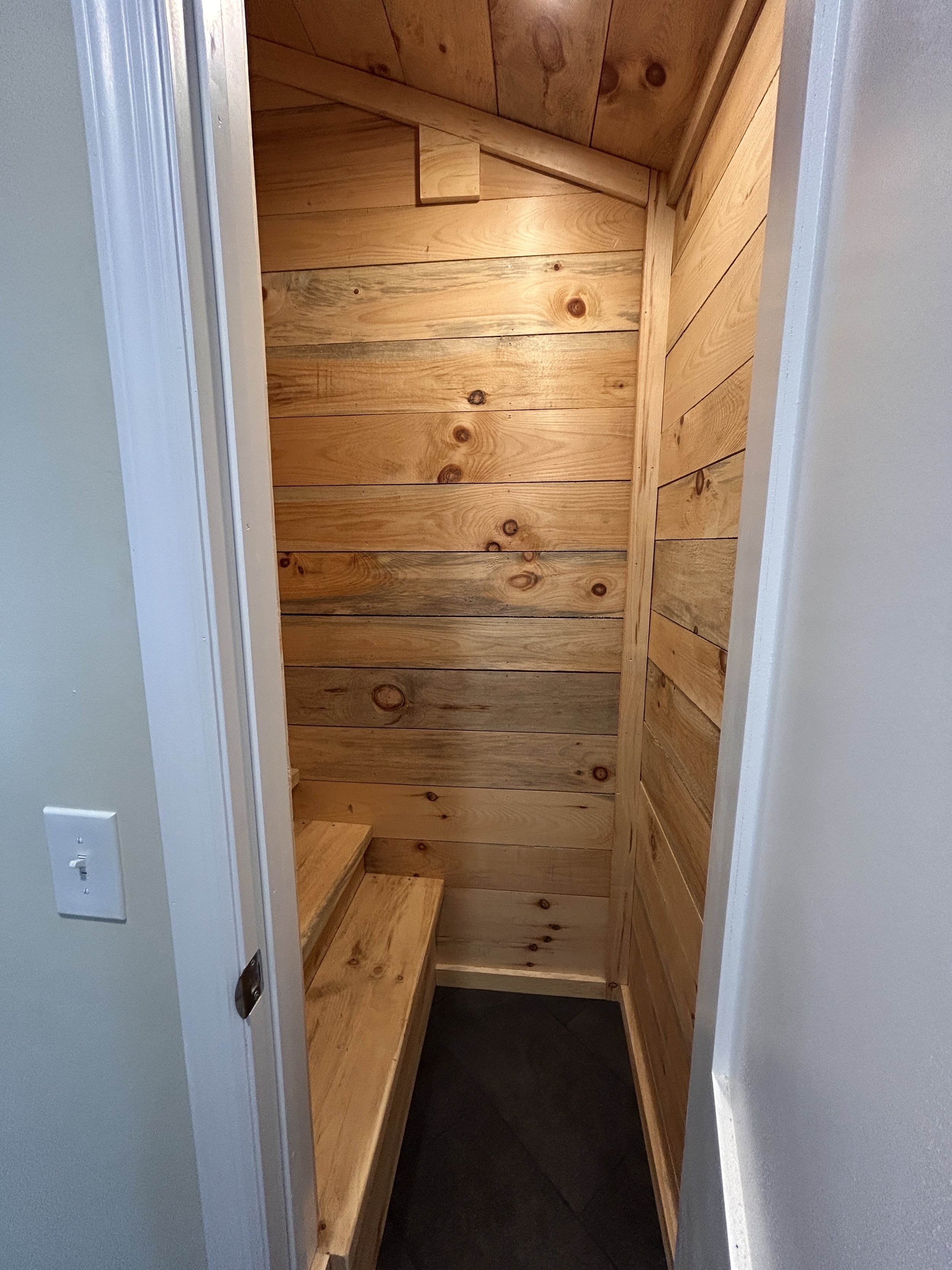 Doorway to stairs leading to attic