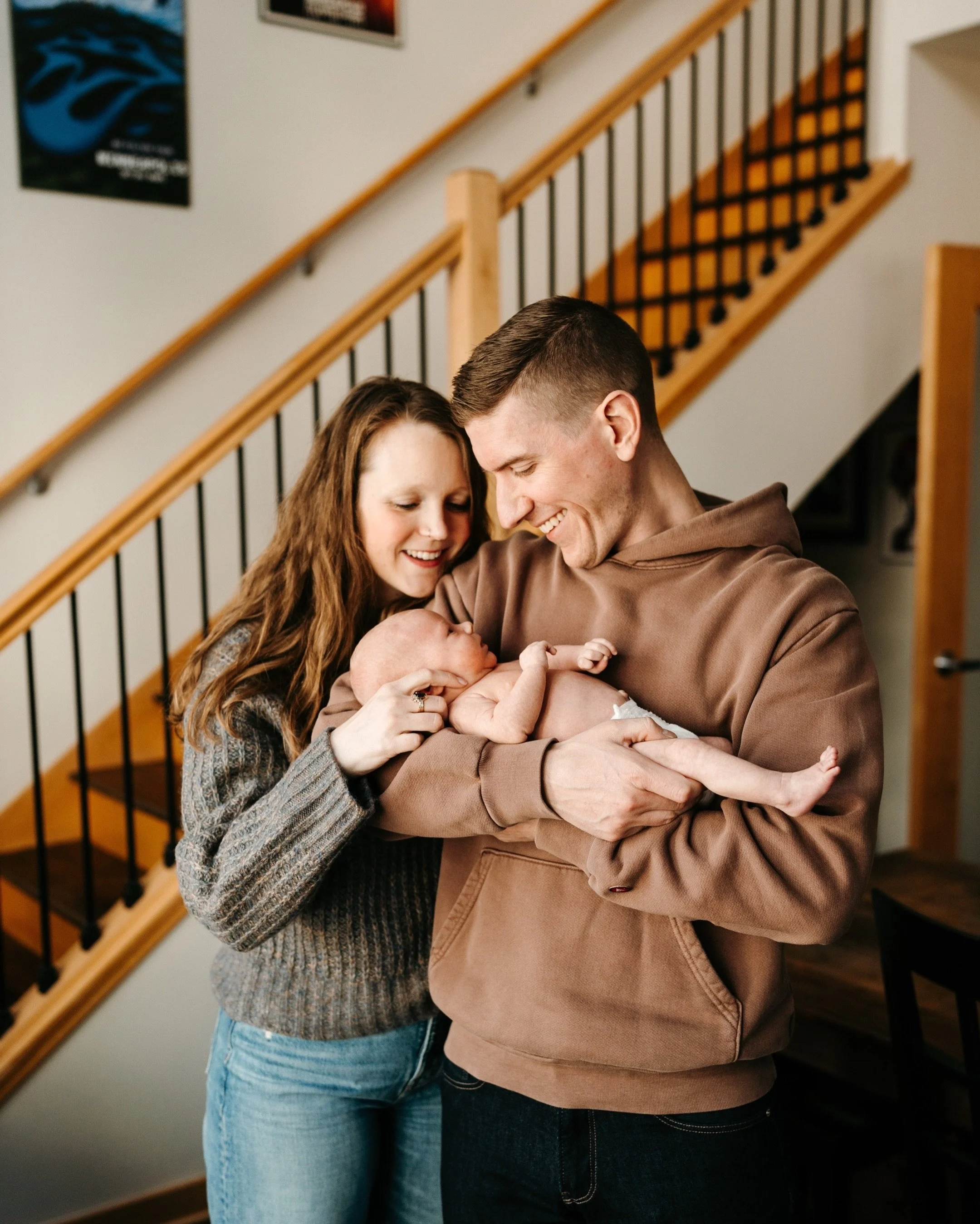 Sweet sweet, simple babe. These photos were all taken in the same corner of the room, nothing fancy - just a mom, dad and their sweet baby girl with all her tiny little features! Just goes to show you that you really don&rsquo;t need a whole lot for 