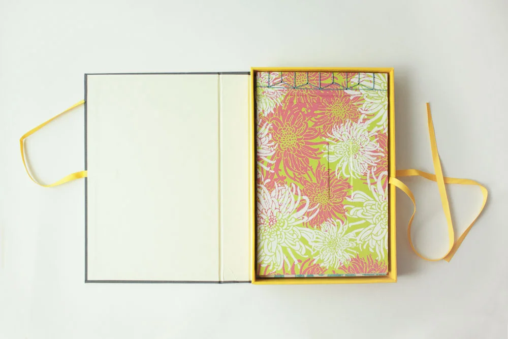Hand made clamshell box measured precisely to fit 2 of these books.